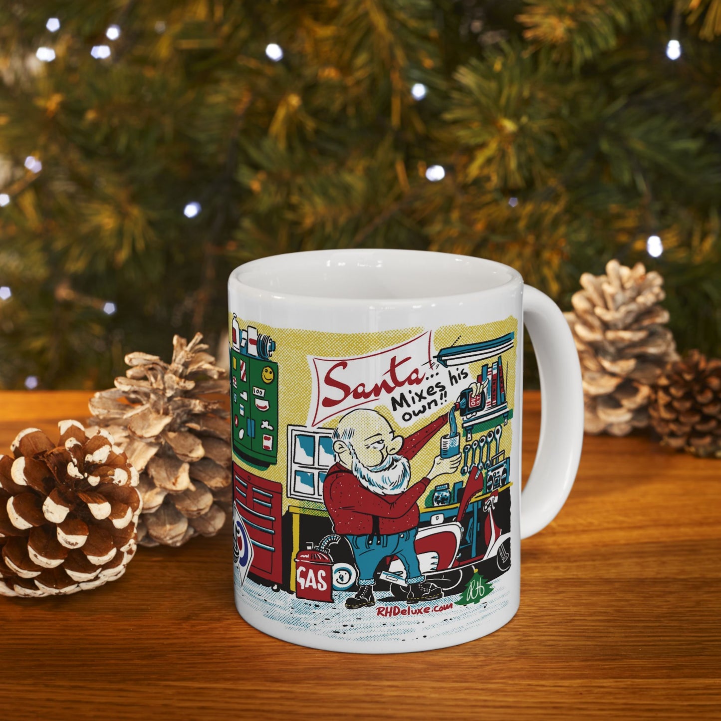 SANTA MIXES HIS OWN 11oz Mug