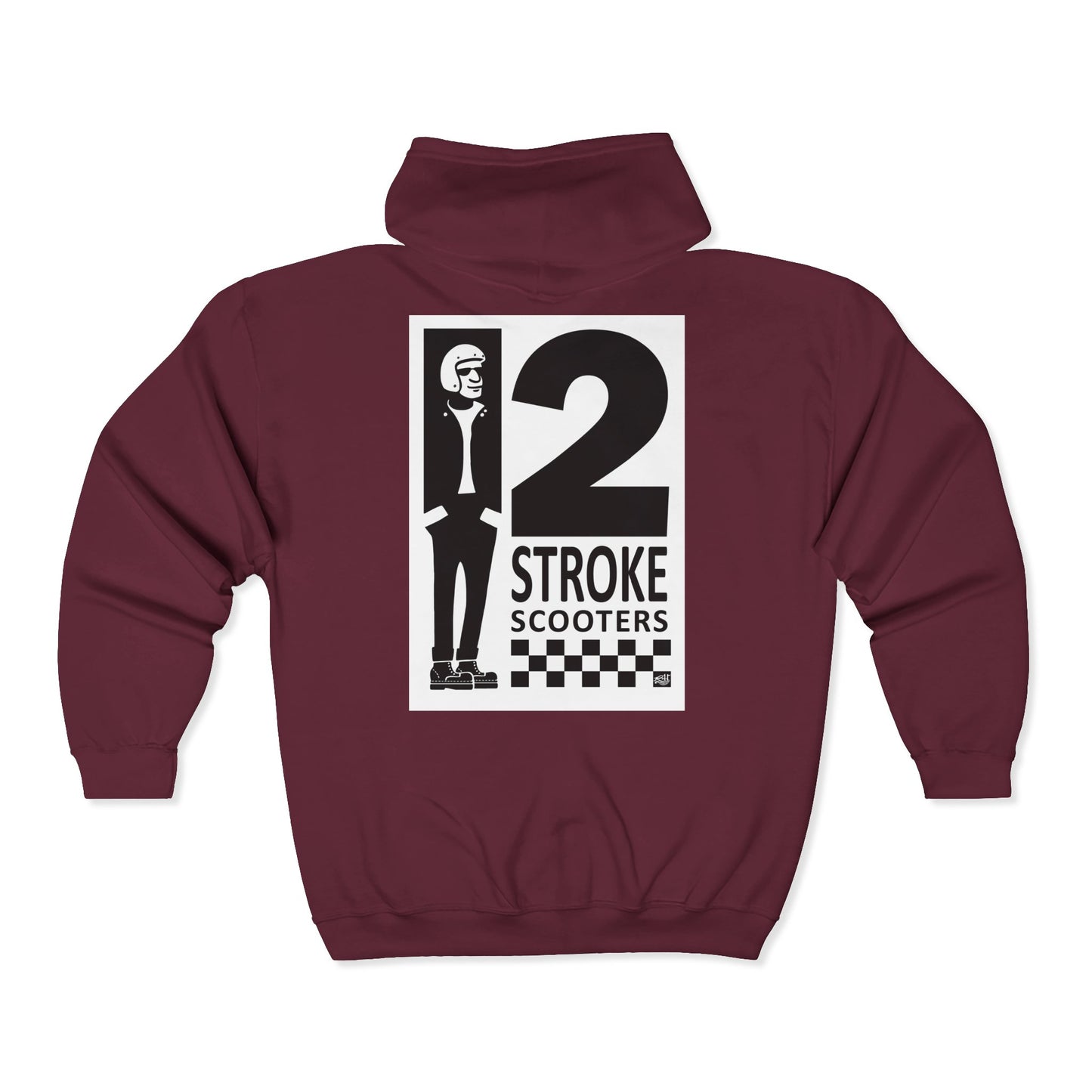TWO STROKE SCOOTERS - FULL ZIP HOODIE