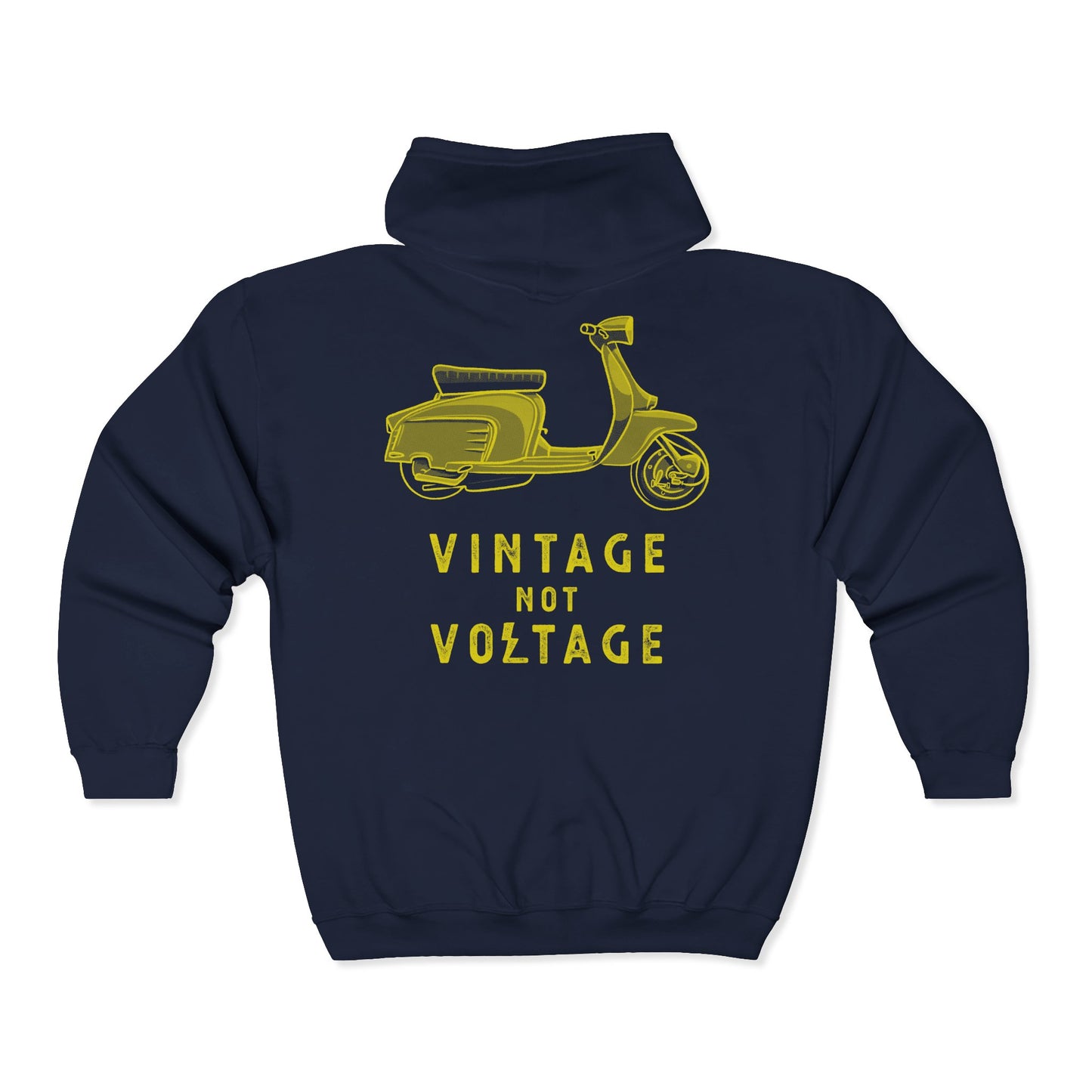 VINTAGE NOT VOLTAGE - LAMBRETTA - FULL ZIP HOODIE