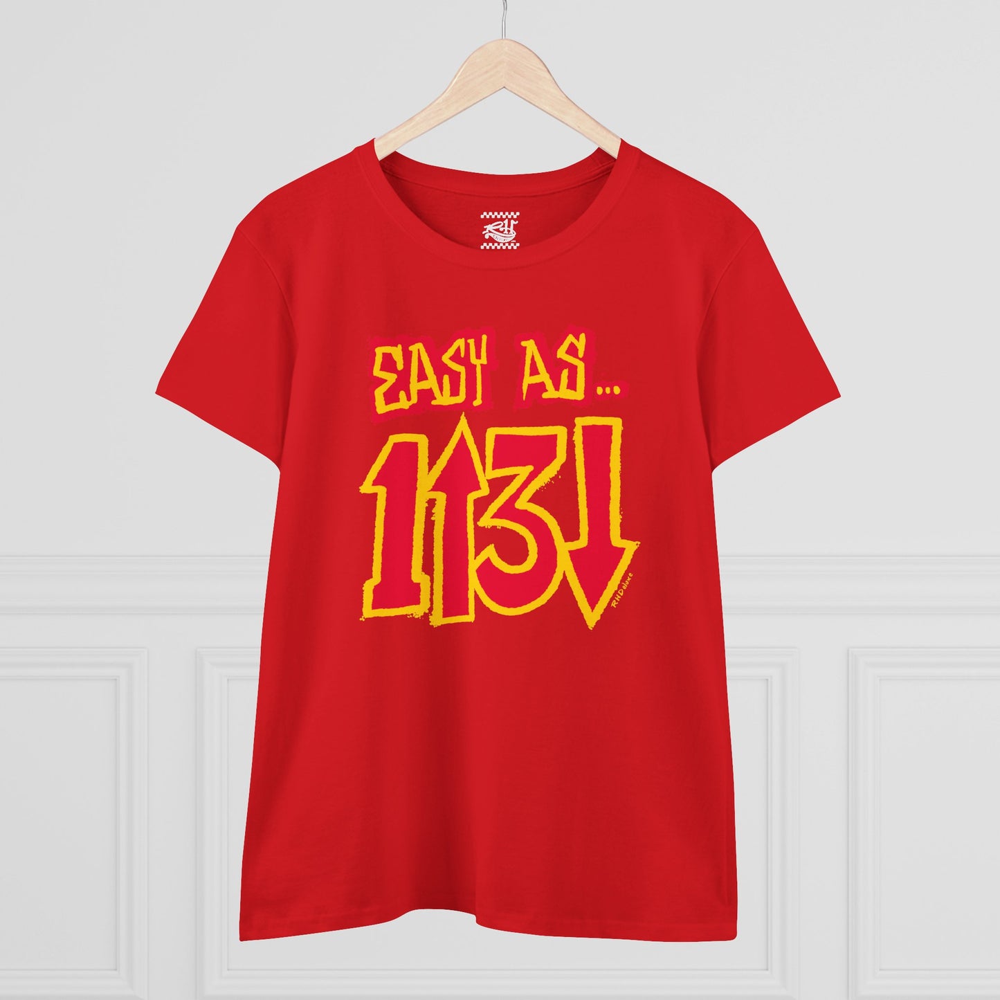 Easy as 1 up 3 down - Women's Midweight Cotton Tee