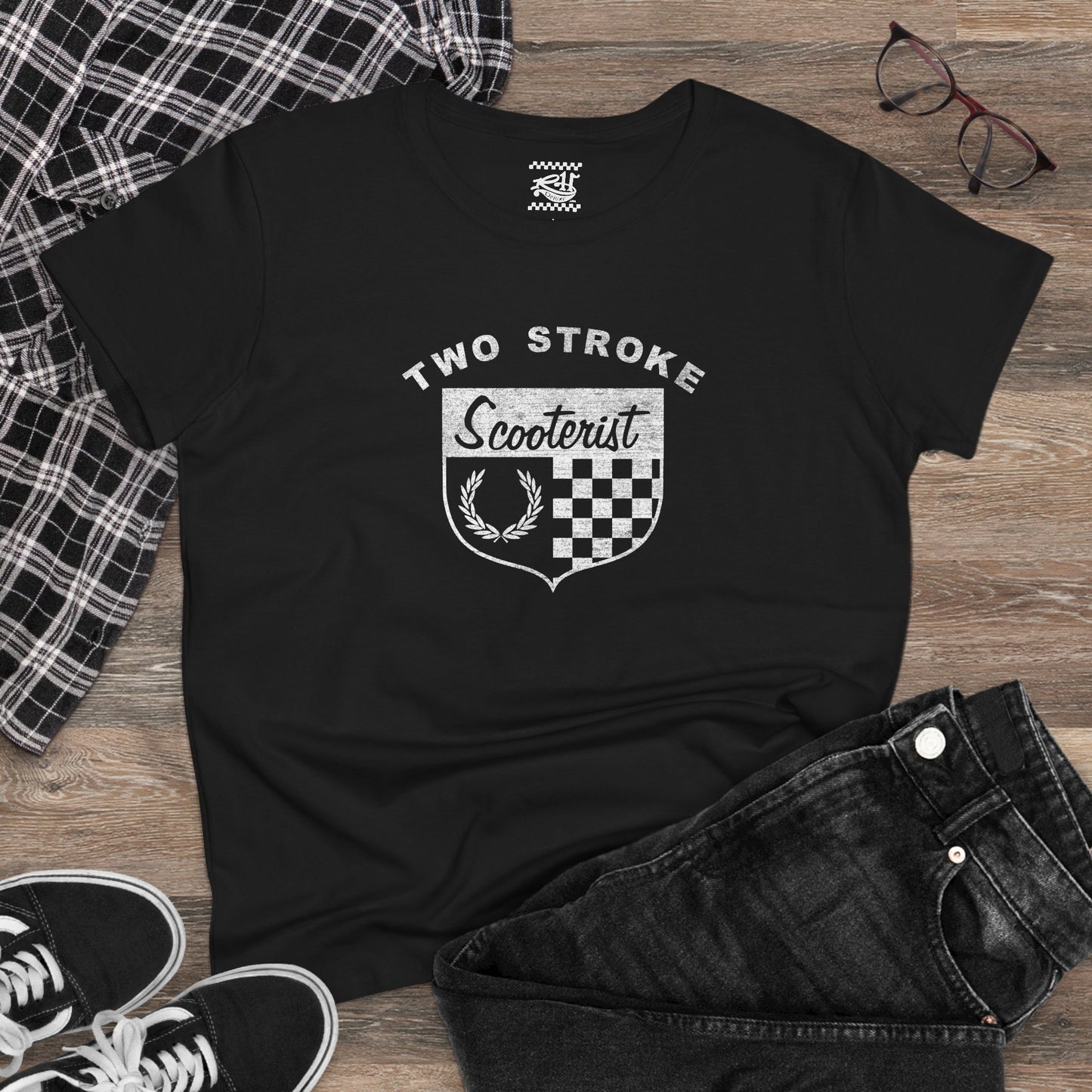 Two Stroke Scooterist - Women's Midweight Cotton Tee