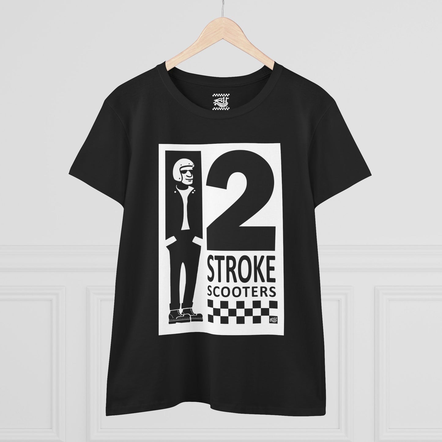 Two Stroke Scooters - Women's Midweight Cotton Tee
