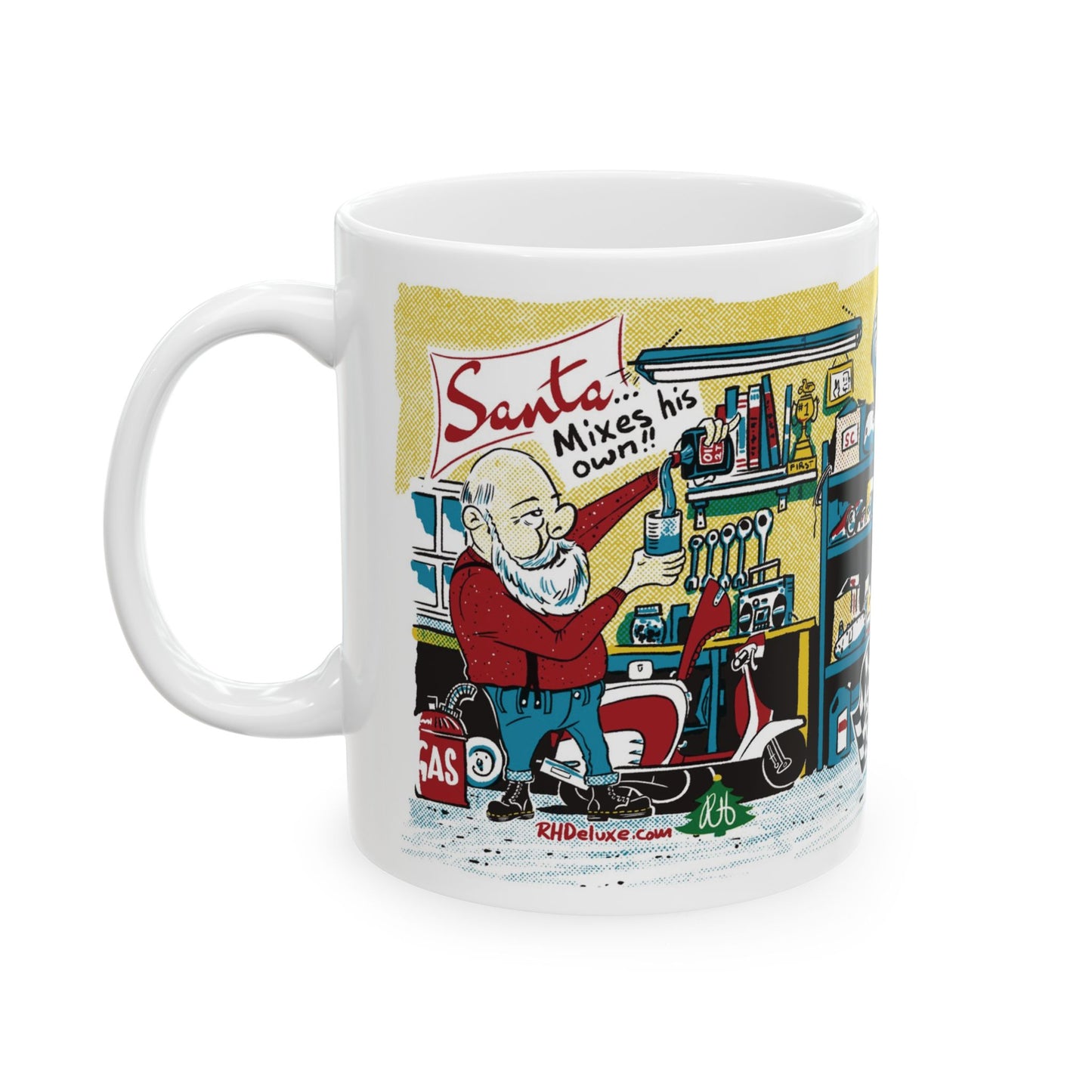 SANTA MIXES HIS OWN 11oz Mug