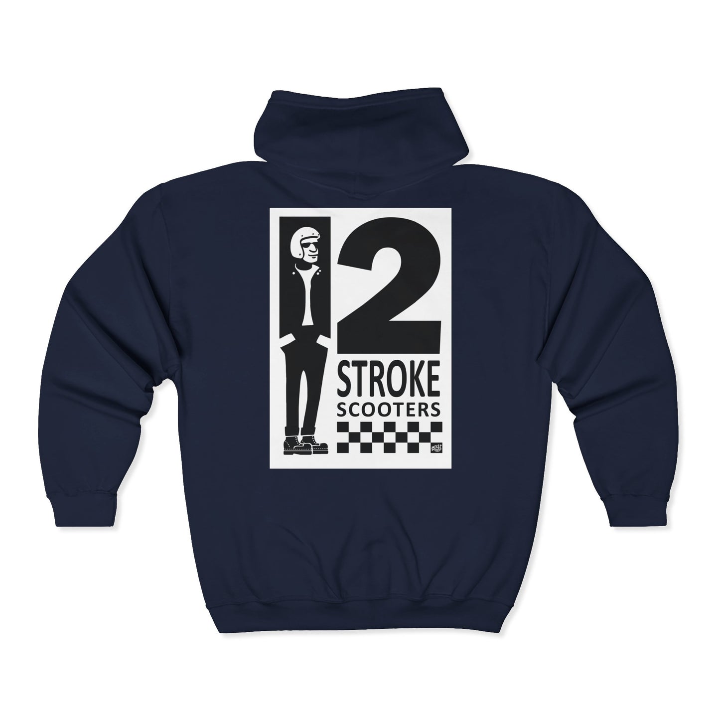 TWO STROKE SCOOTERS - FULL ZIP HOODIE