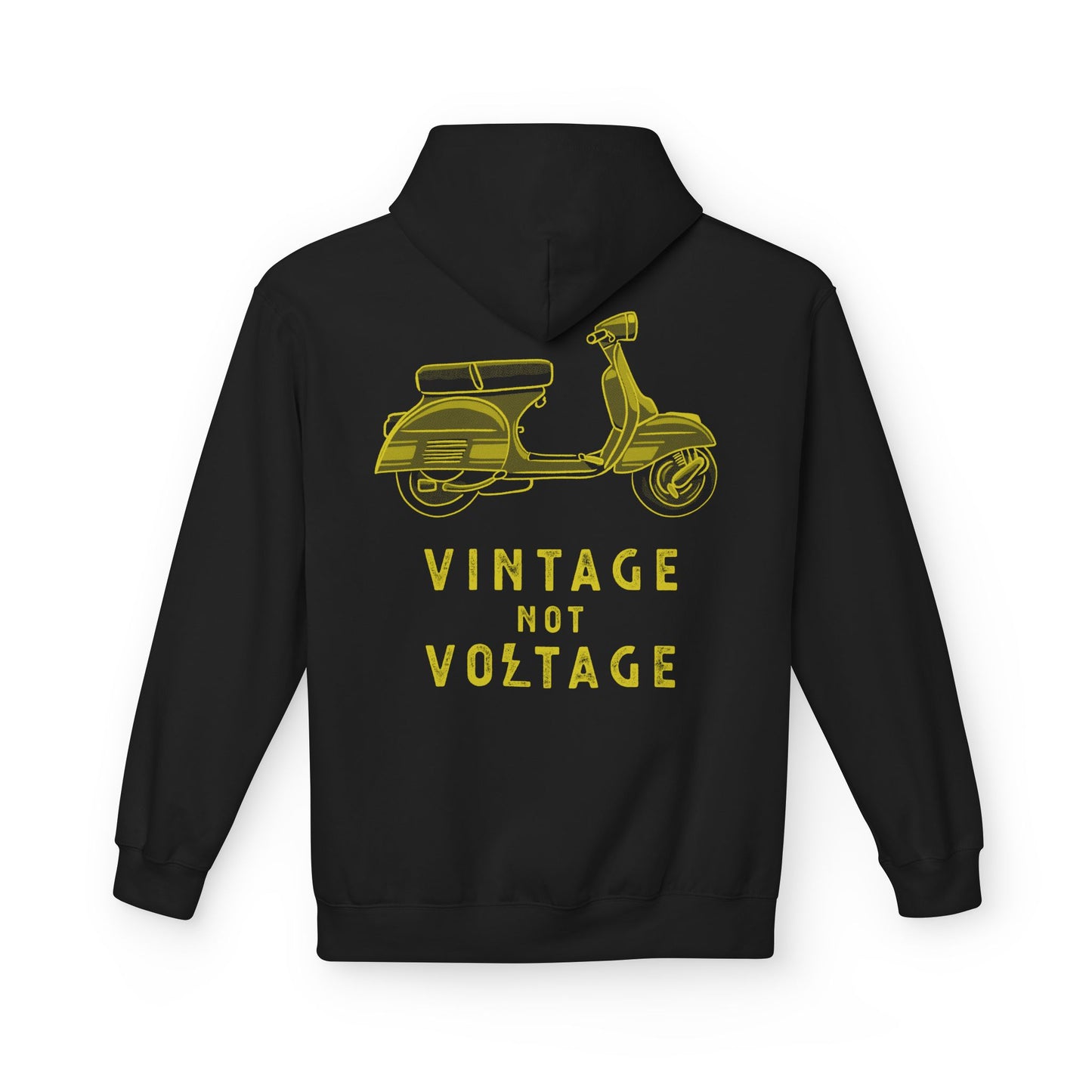 VINTAGE NOT VOLTAGE - VESPA - PULL OVER HOODIE