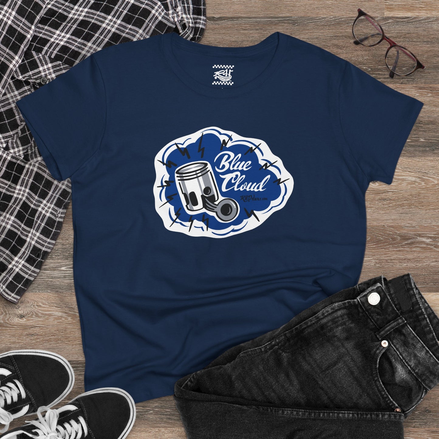 Blue Cloud - Women's Midweight Cotton Tee