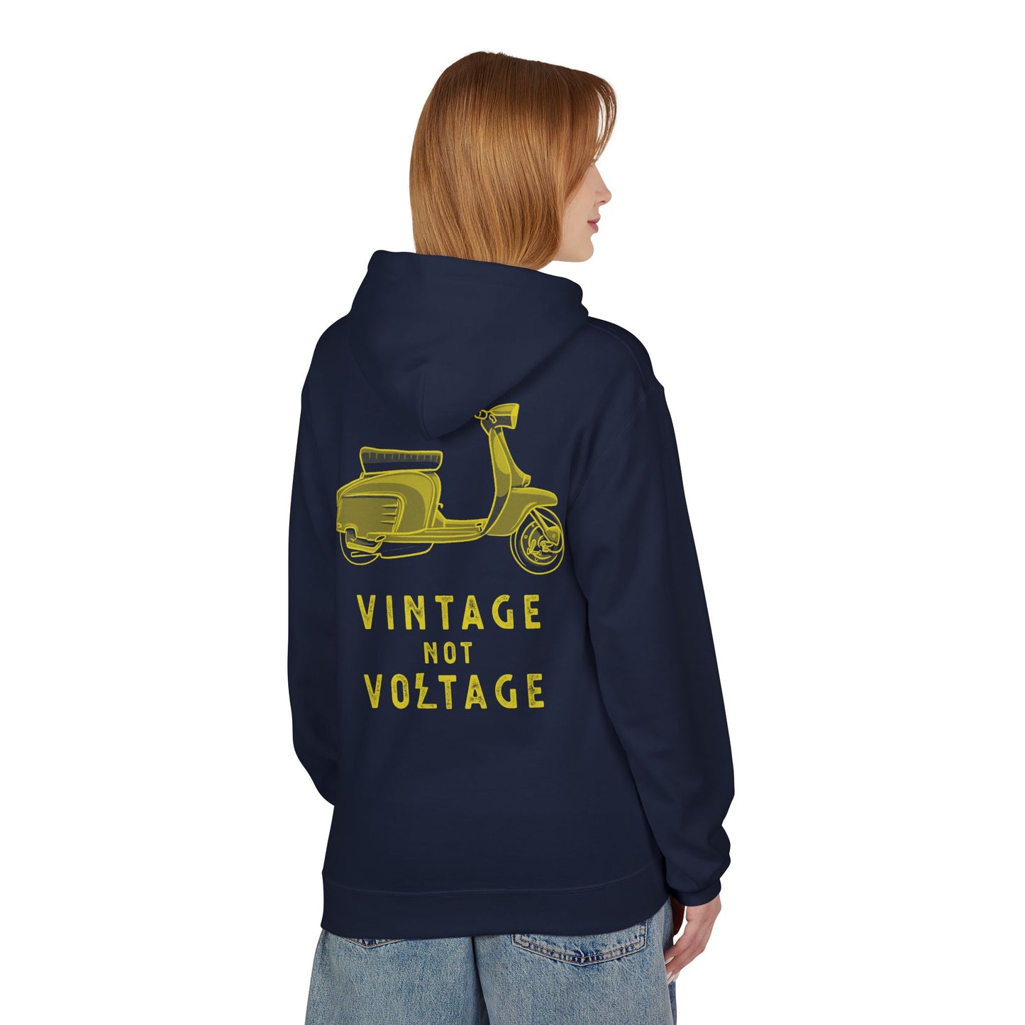 VINTAGE NOT VOLTAGE - LAMBRETTA - PULL OVER HOODIE