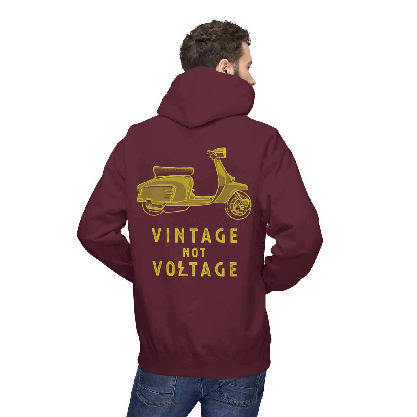 VINTAGE NOT VOLTAGE - LAMBRETTA - PULL OVER HOODIE