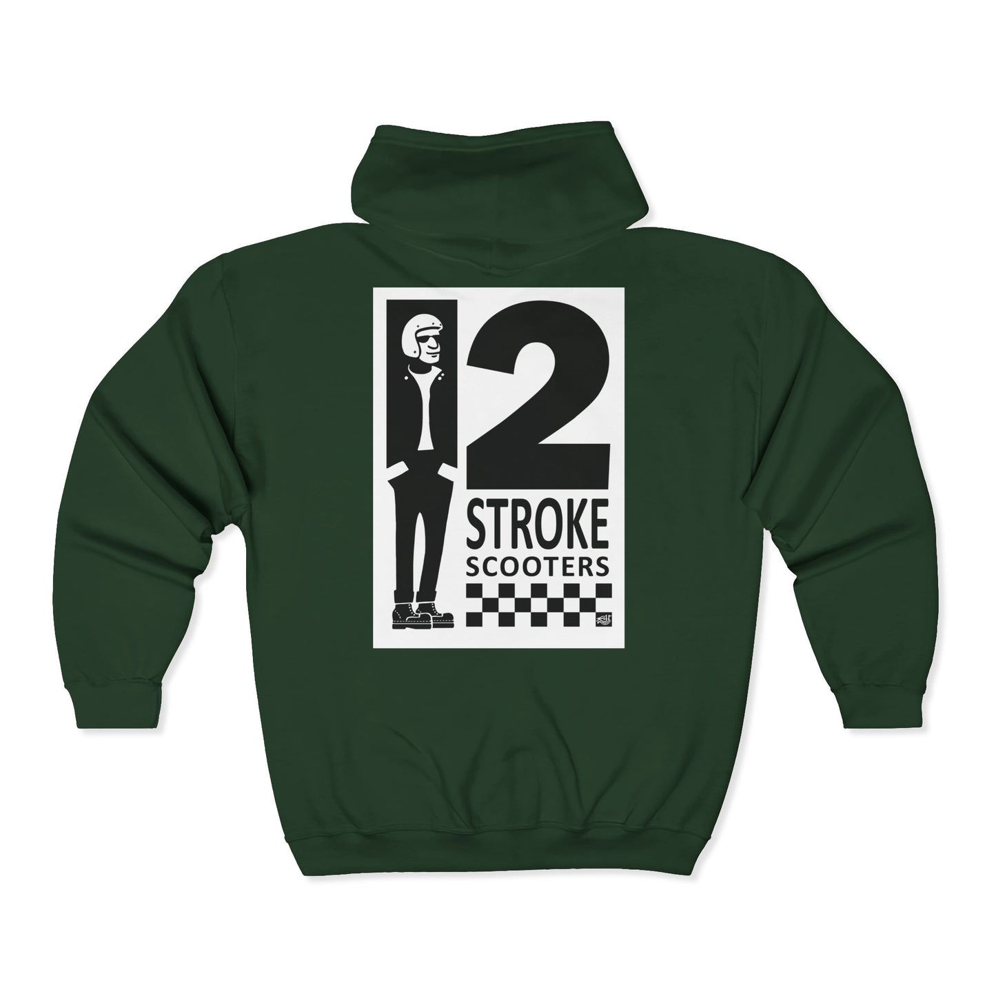 TWO STROKE SCOOTERS - FULL ZIP HOODIE