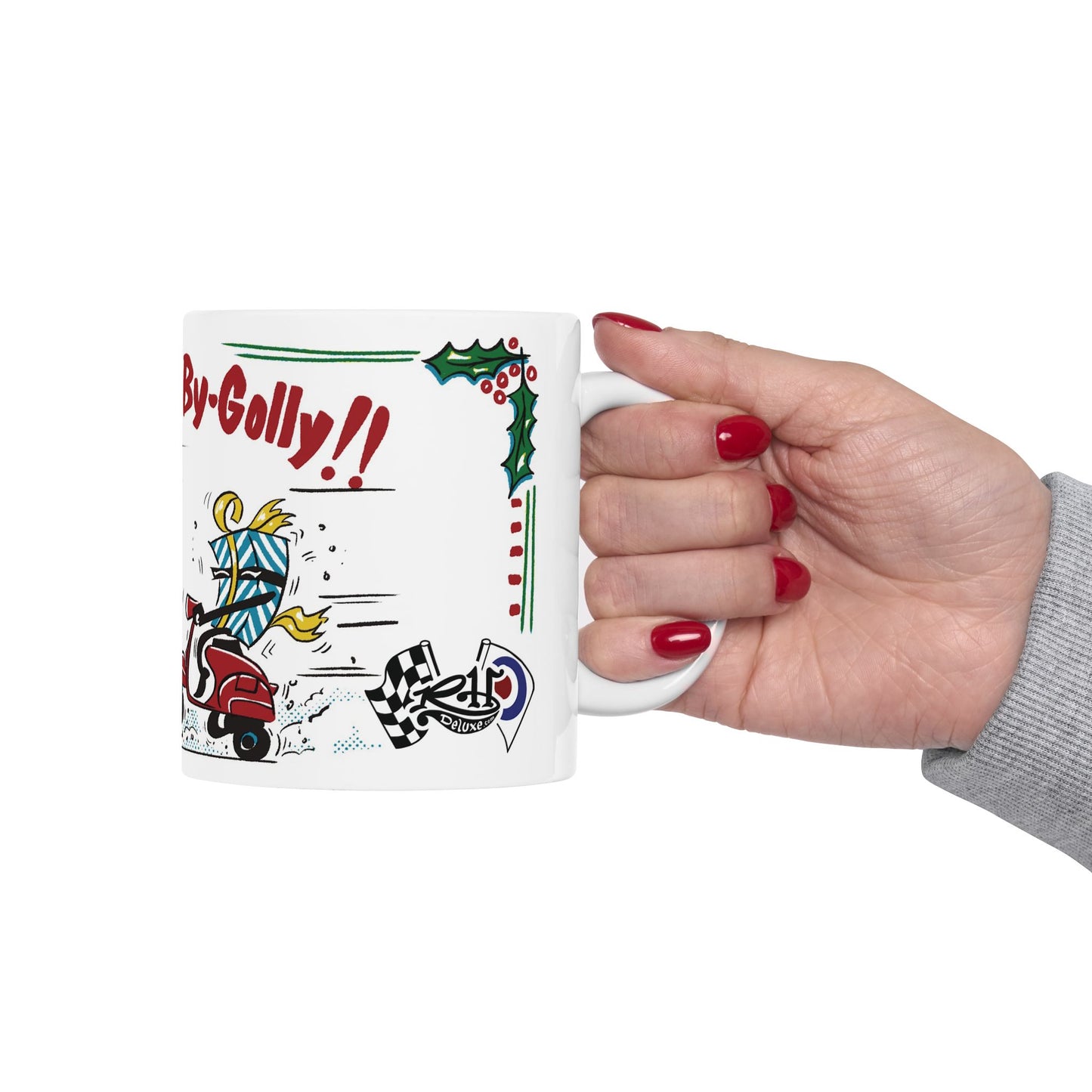 HOLLY JOLLY BY-GOLLY 11oz Mug