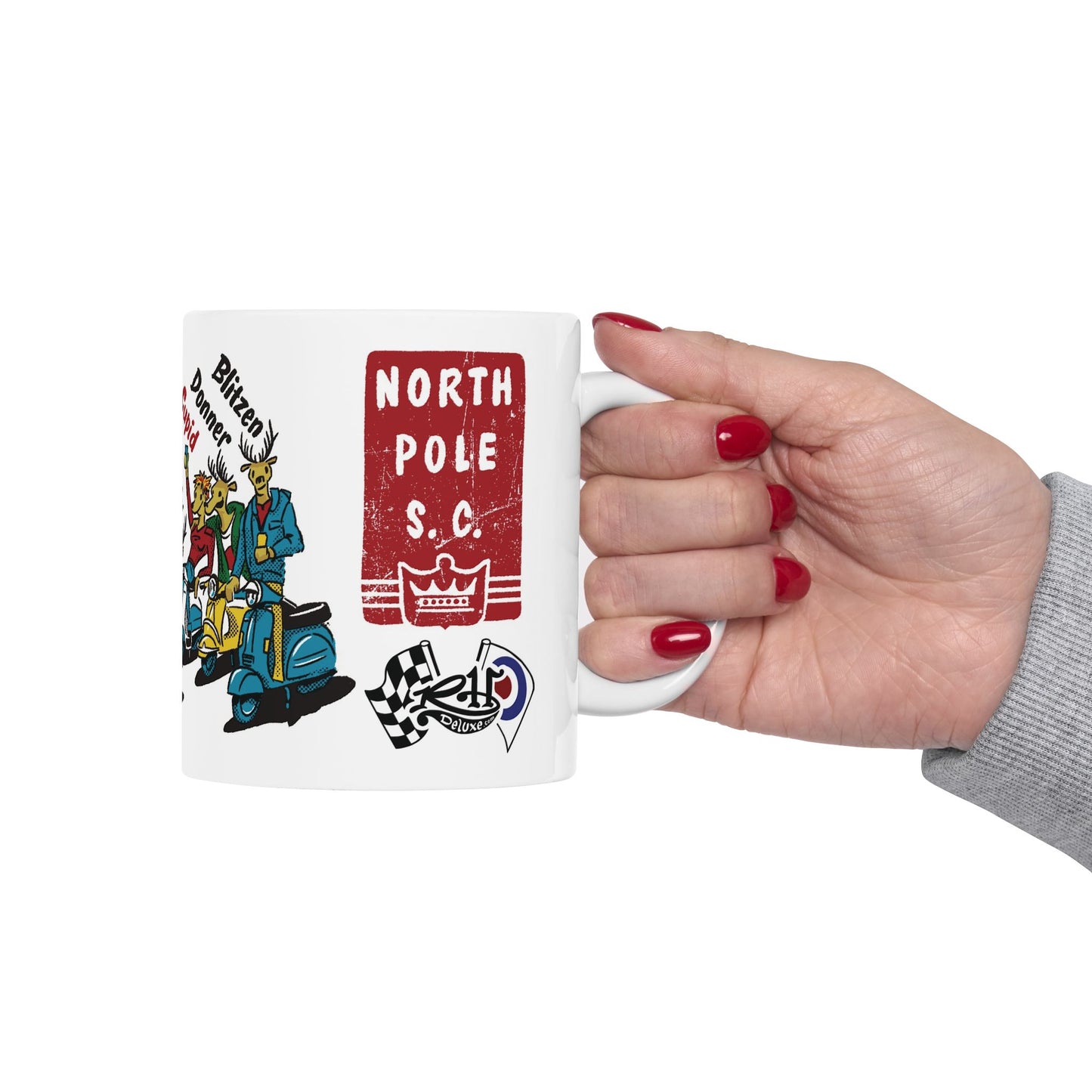 NORTH POLE SCOOTER CLUB 11oz Mug