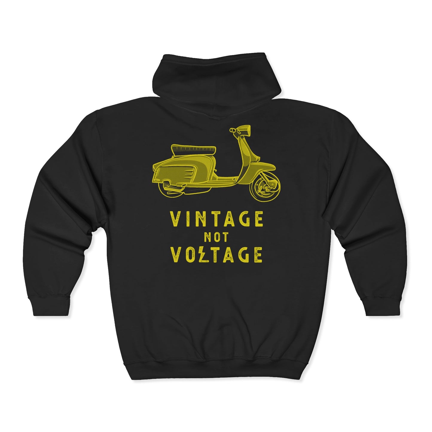 VINTAGE NOT VOLTAGE - LAMBRETTA - FULL ZIP HOODIE