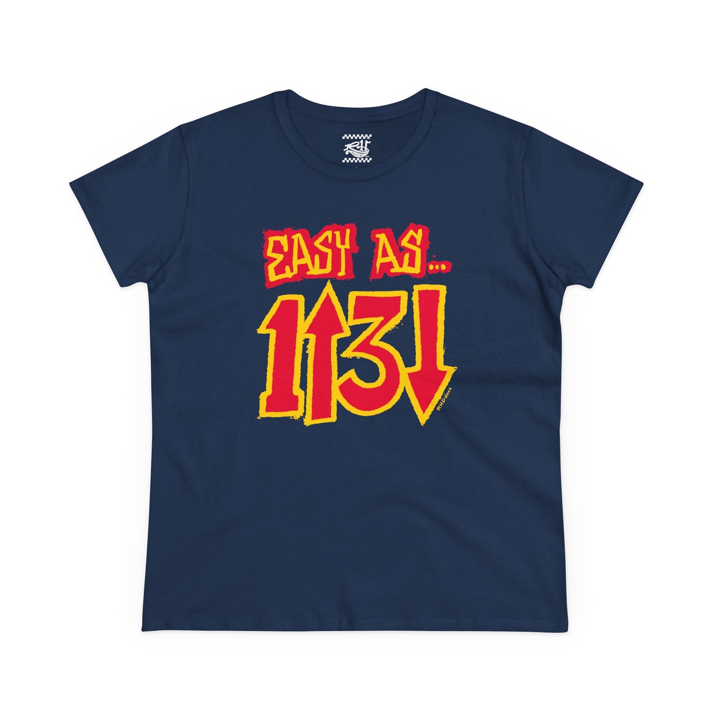 Easy as 1 up 3 down - Women's Midweight Cotton Tee