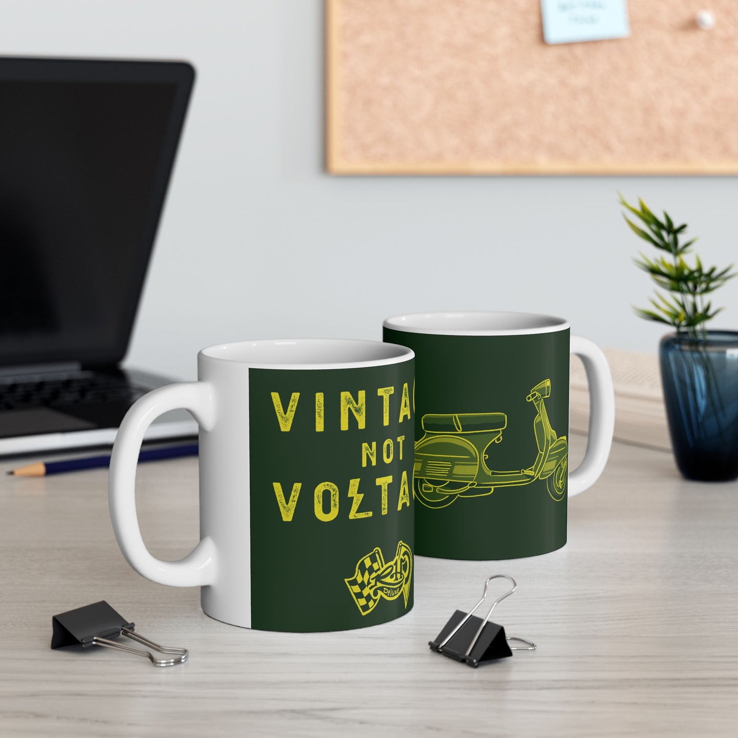 VINTAGE NOT VOLTAGE - VESPA 11oz Mug