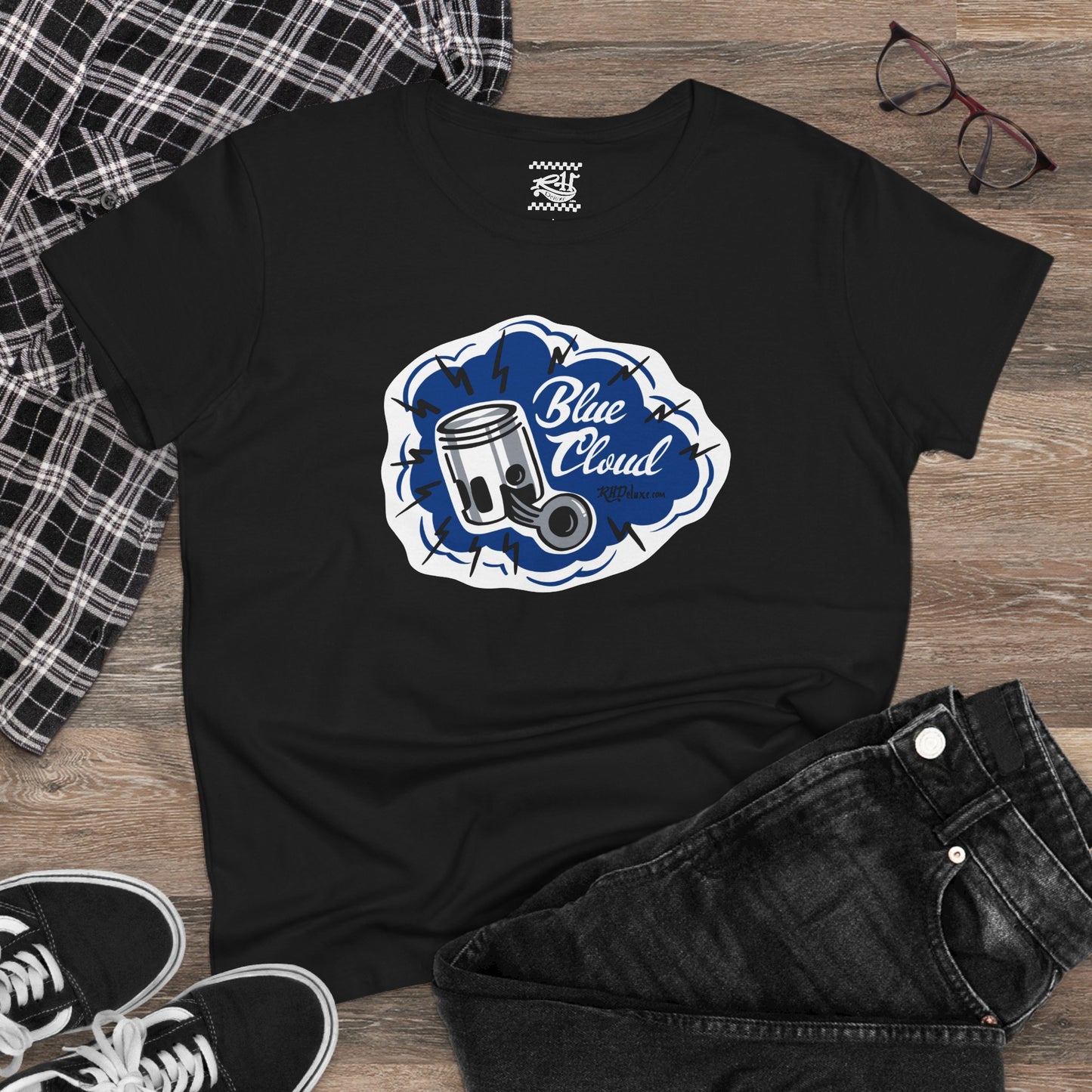 Blue Cloud - Women's Midweight Cotton Tee
