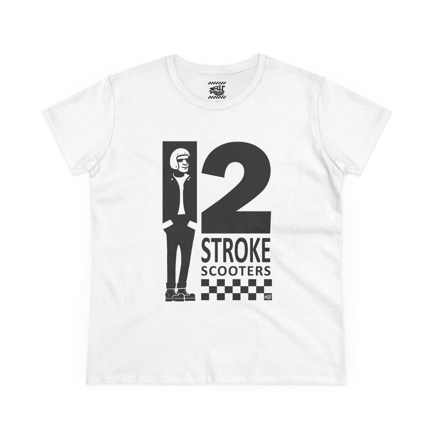 Two Stroke Scooters - Women's Midweight Cotton Tee