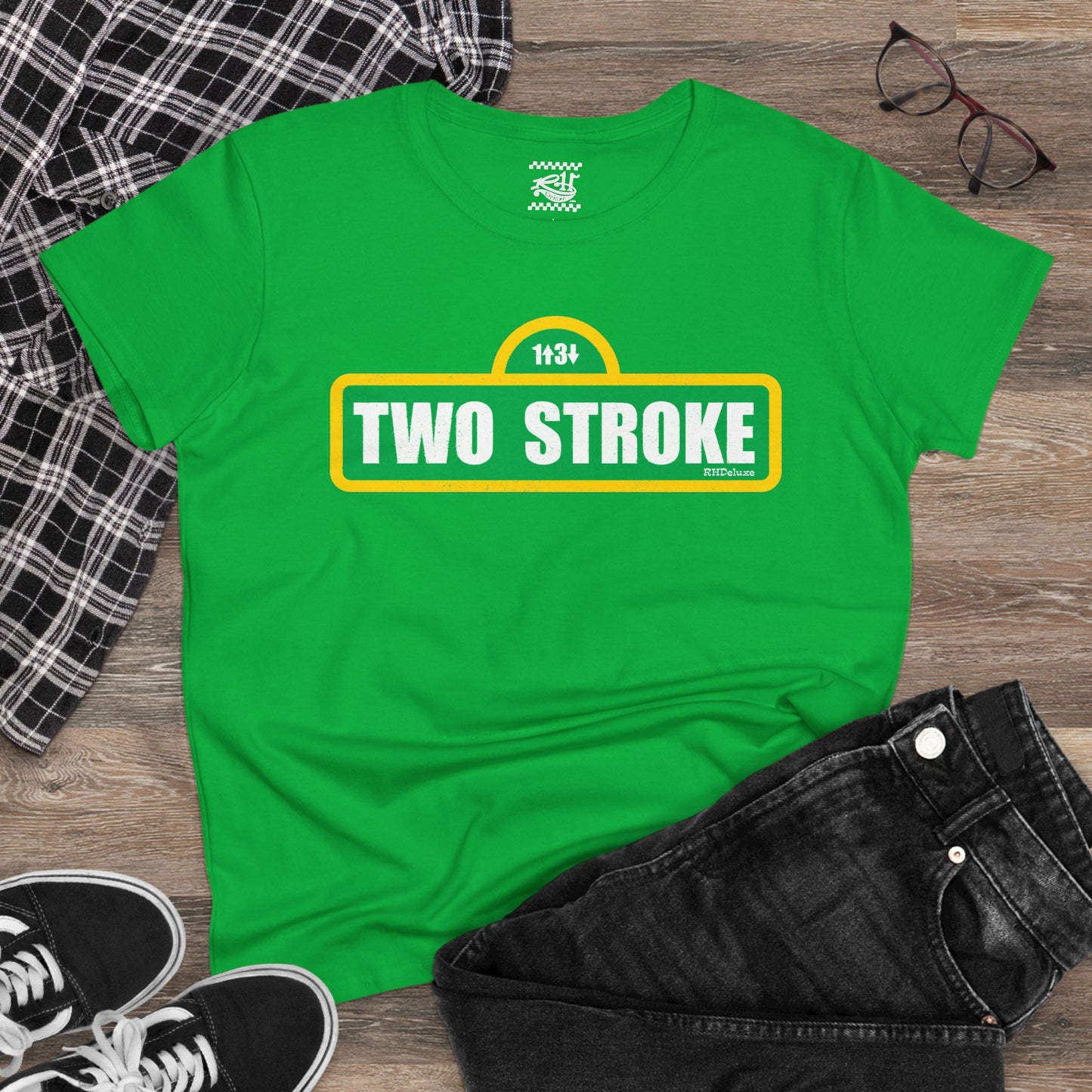 Two Stroke Street - Women's Midweight Cotton Tee