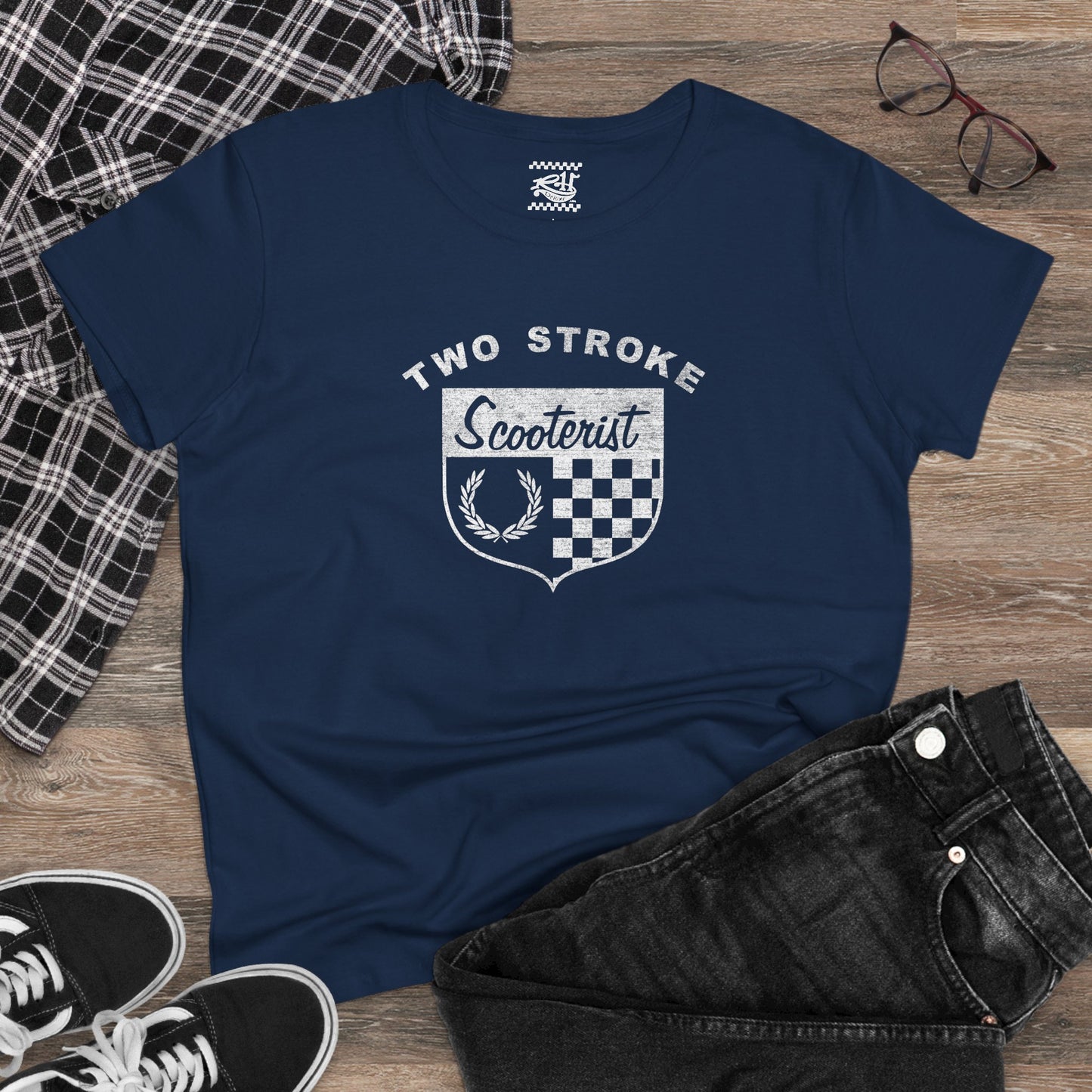 Two Stroke Scooterist - Women's Midweight Cotton Tee