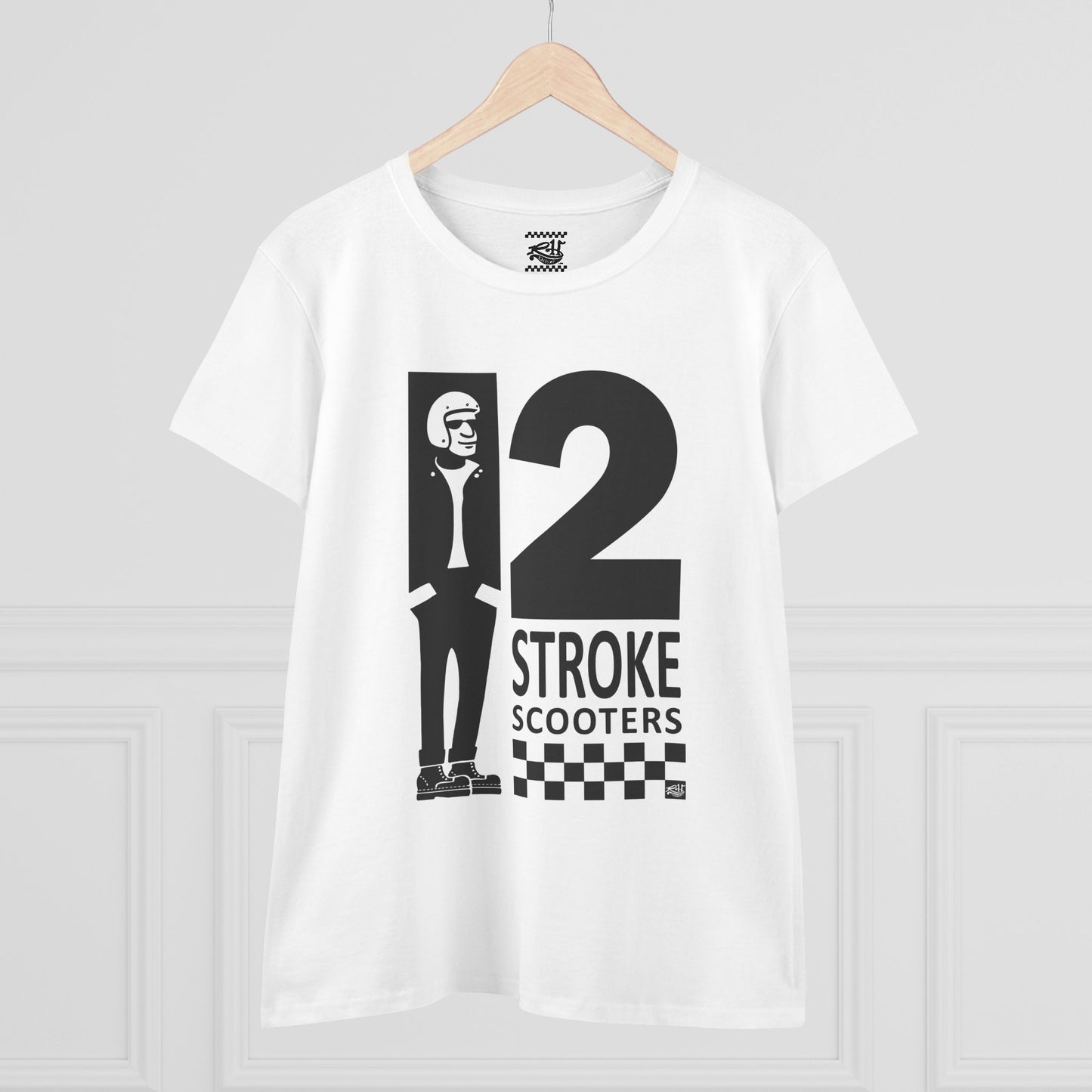 Two Stroke Scooters - Women's Midweight Cotton Tee
