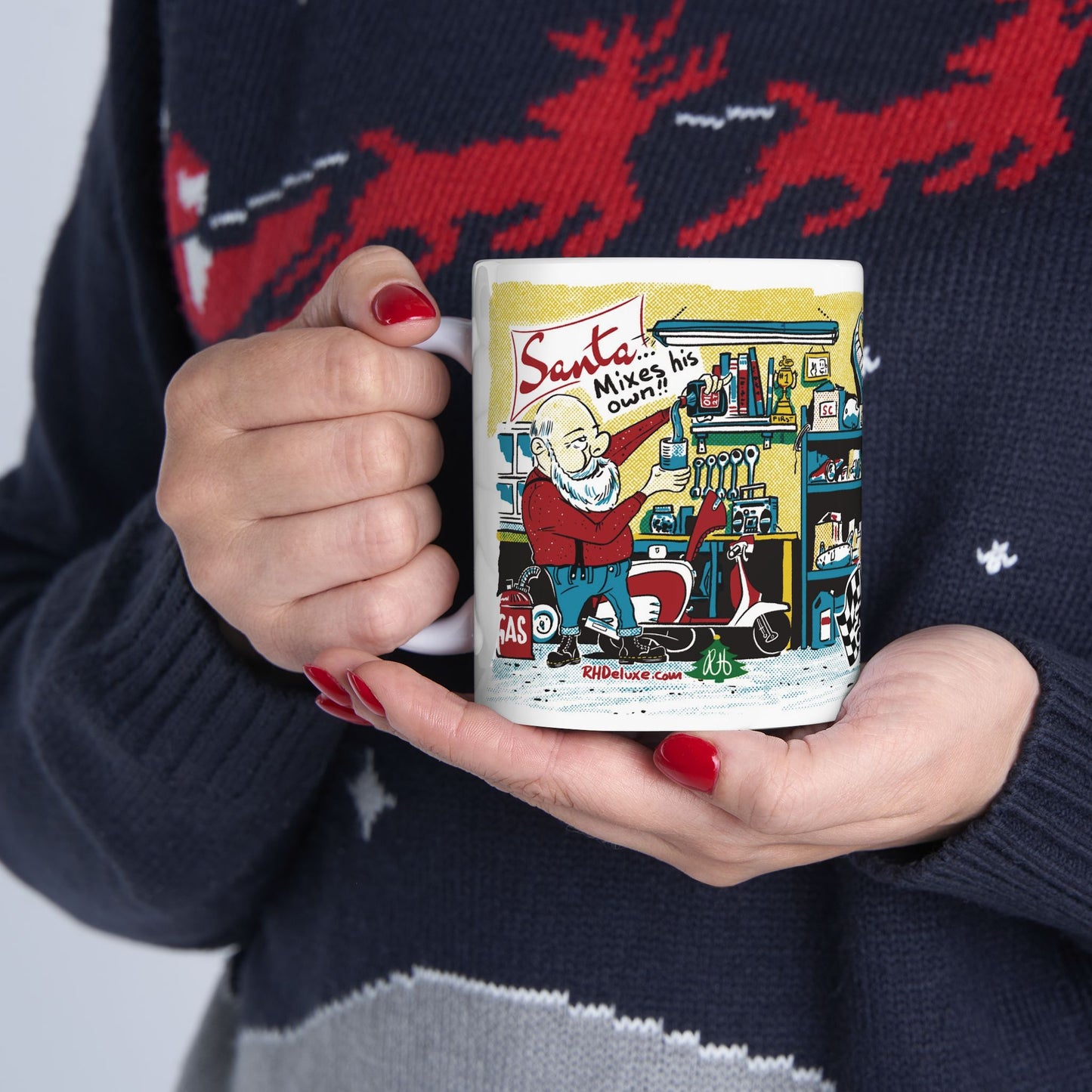 SANTA MIXES HIS OWN 11oz Mug