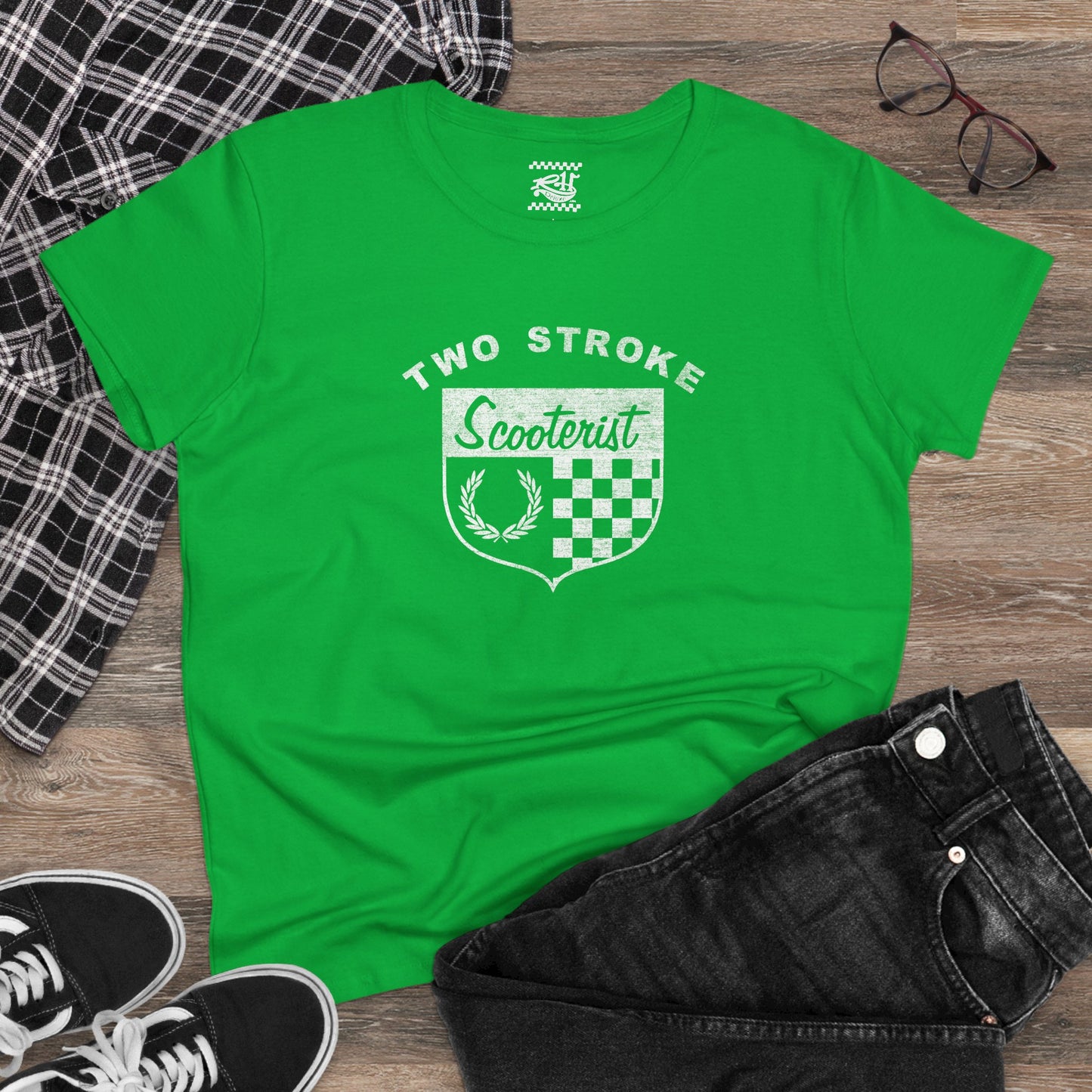 Two Stroke Scooterist - Women's Midweight Cotton Tee