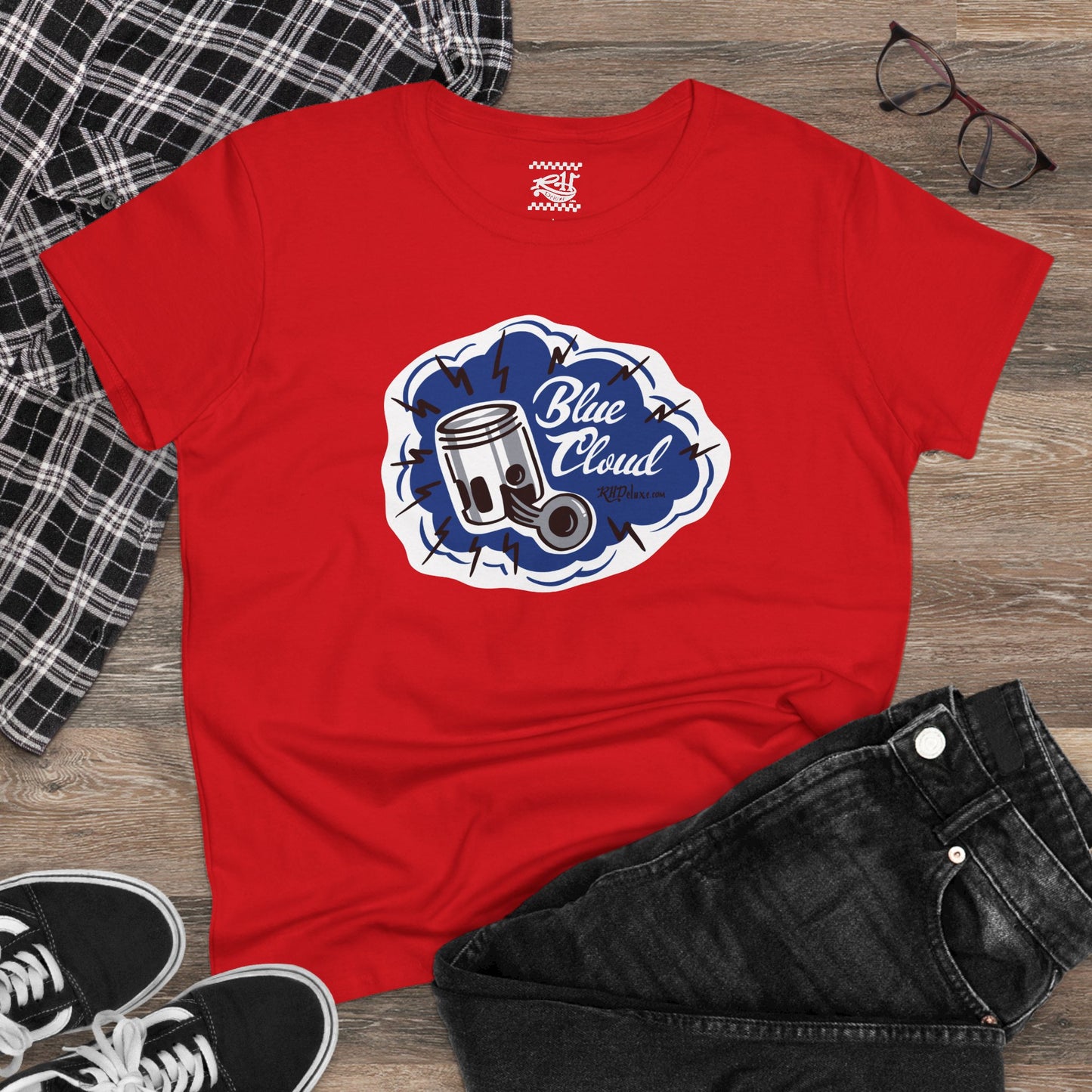 Blue Cloud - Women's Midweight Cotton Tee