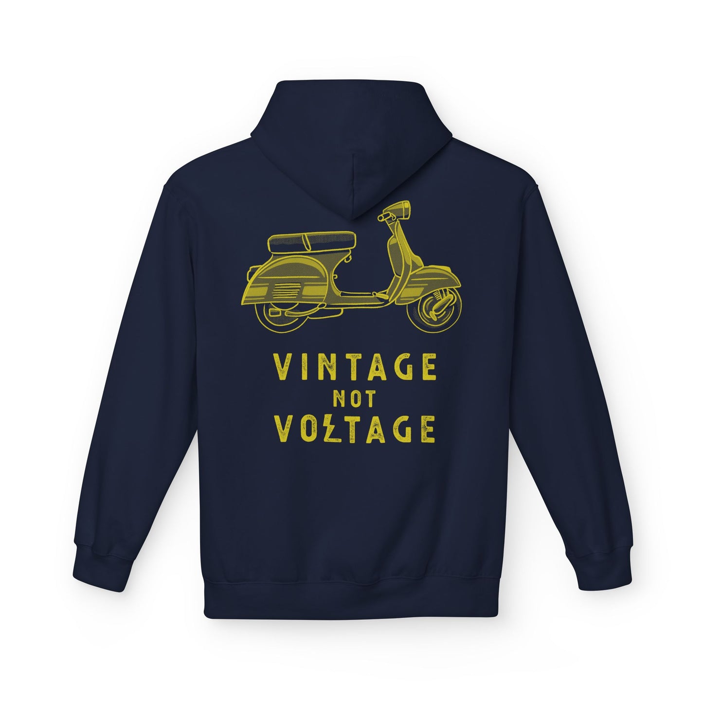 VINTAGE NOT VOLTAGE - VESPA - PULL OVER HOODIE