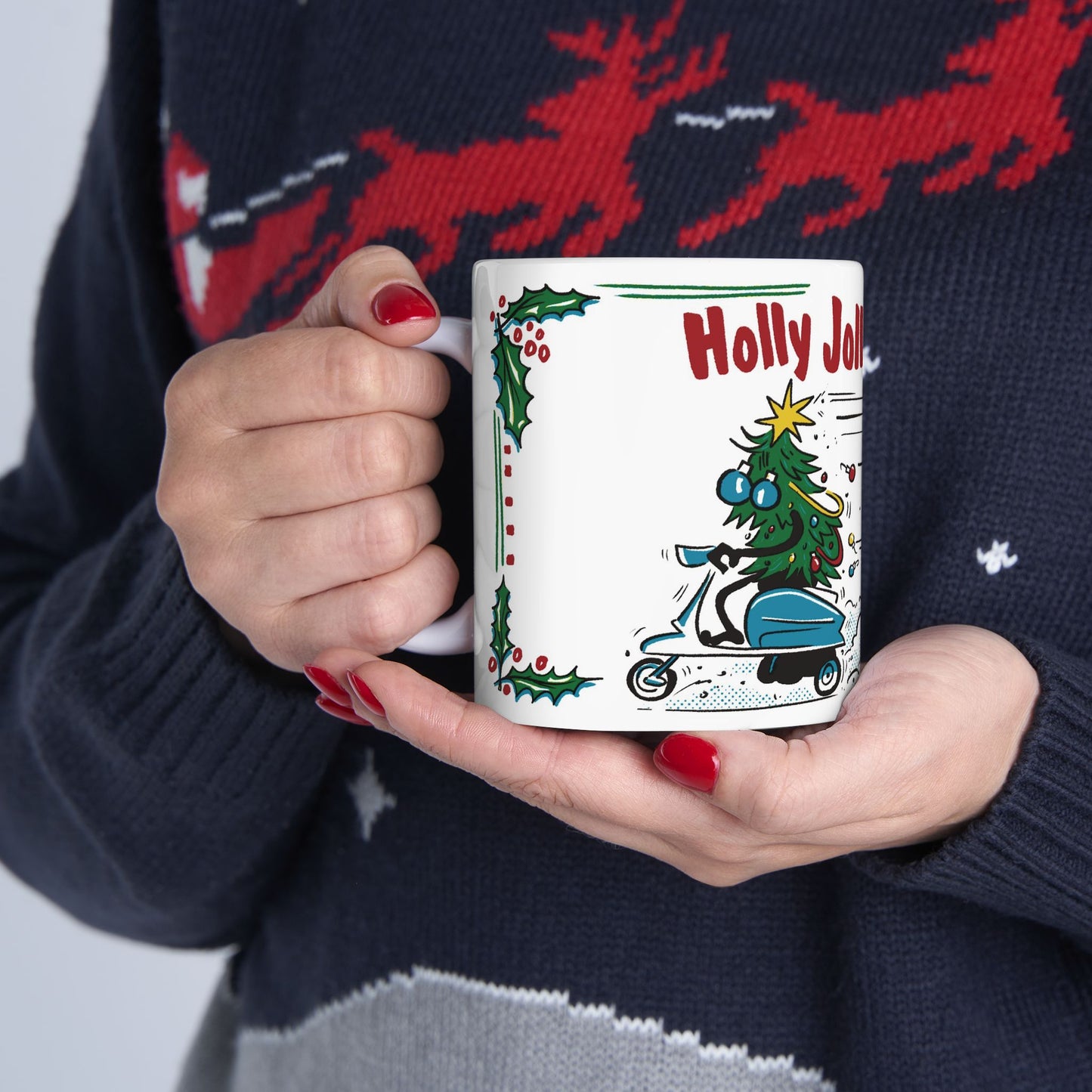 HOLLY JOLLY BY-GOLLY 11oz Mug