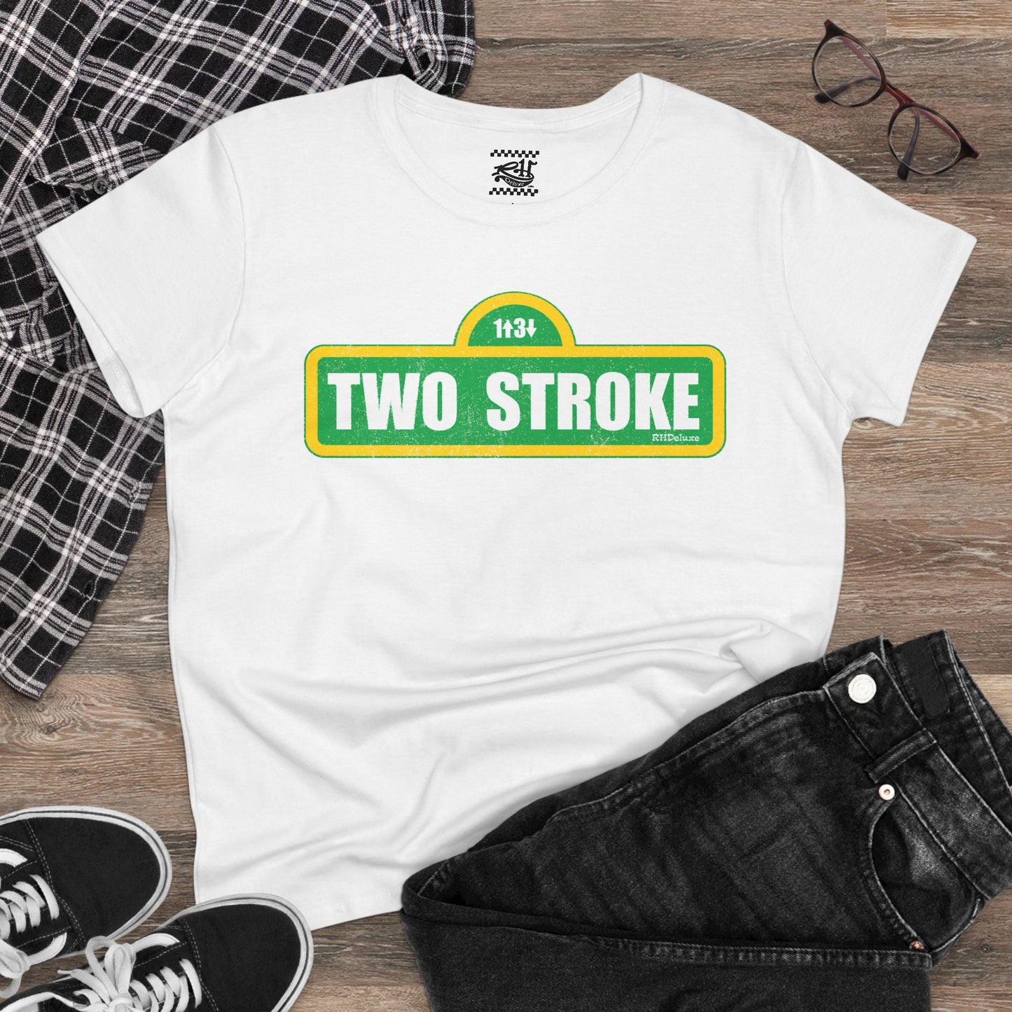 Two Stroke Street - Women's Midweight Cotton Tee