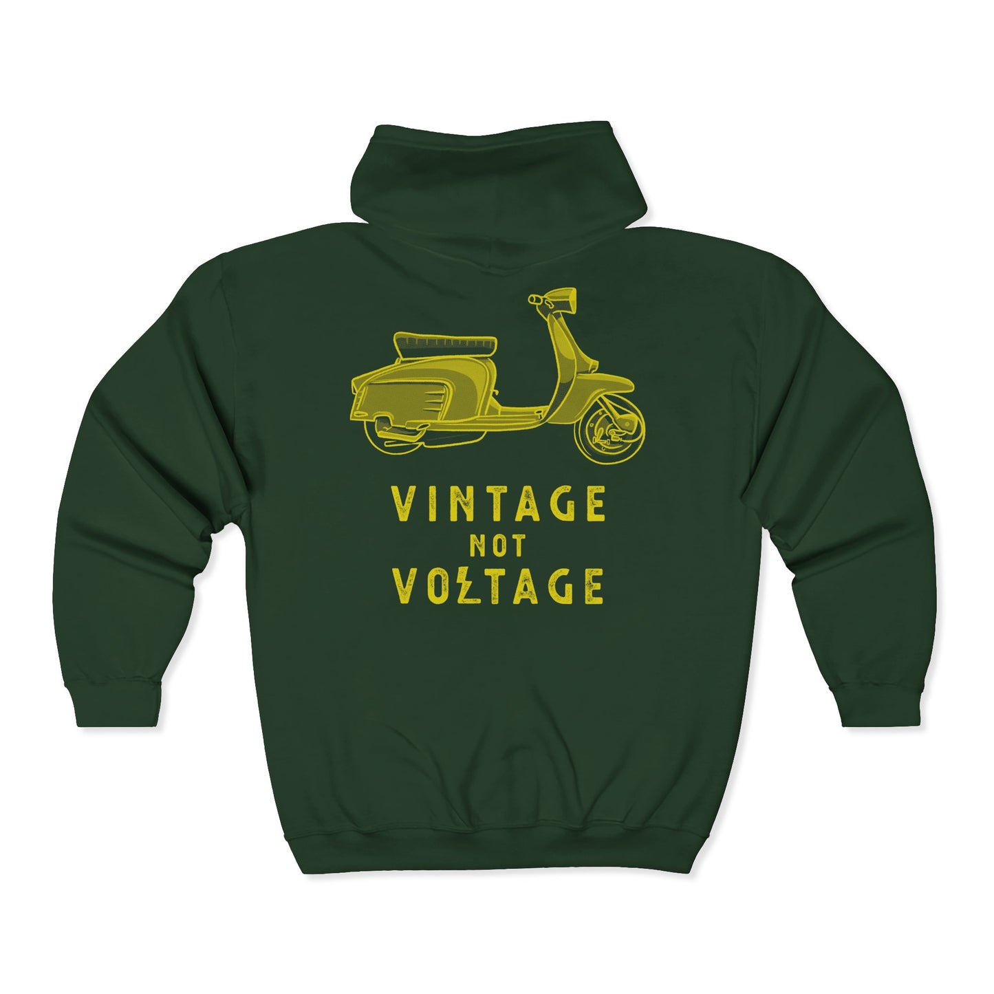 VINTAGE NOT VOLTAGE - LAMBRETTA - FULL ZIP HOODIE