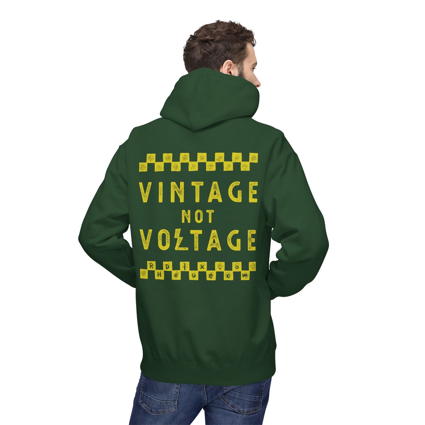 VINTAGE NOT VOLTAGE - PULL OVER HOODIE