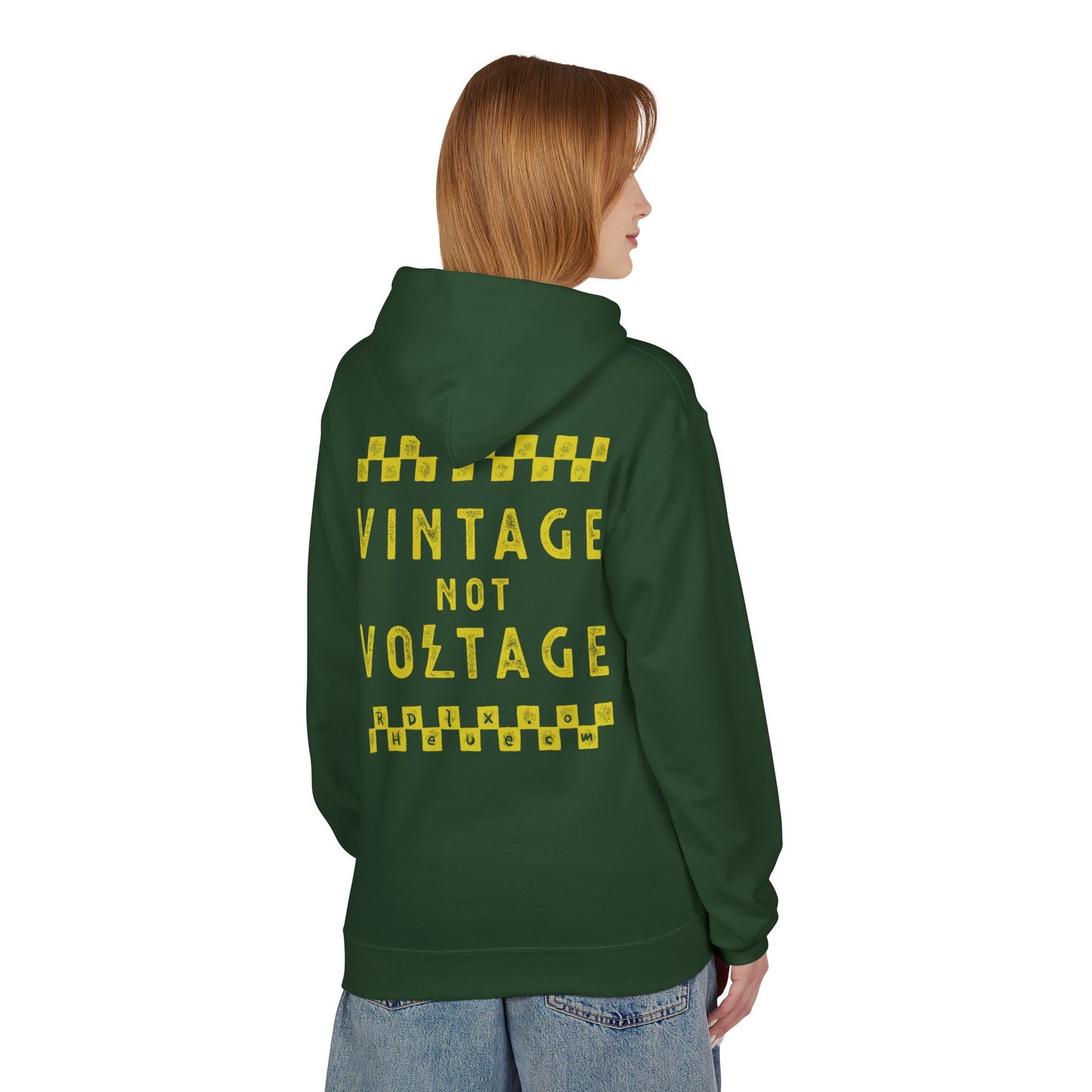 VINTAGE NOT VOLTAGE - PULL OVER HOODIE