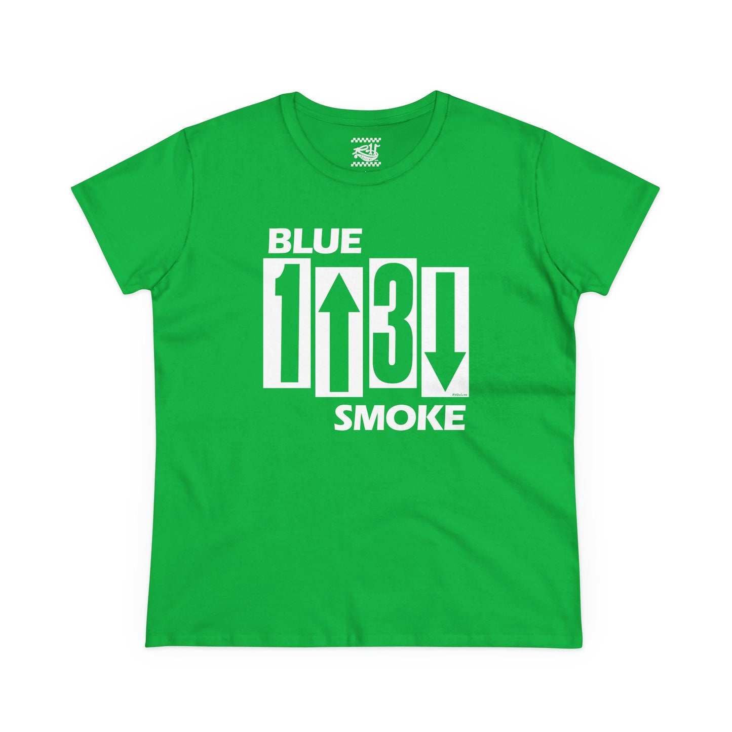 Blue Smoke Flag - Women's Midweight Cotton Tee