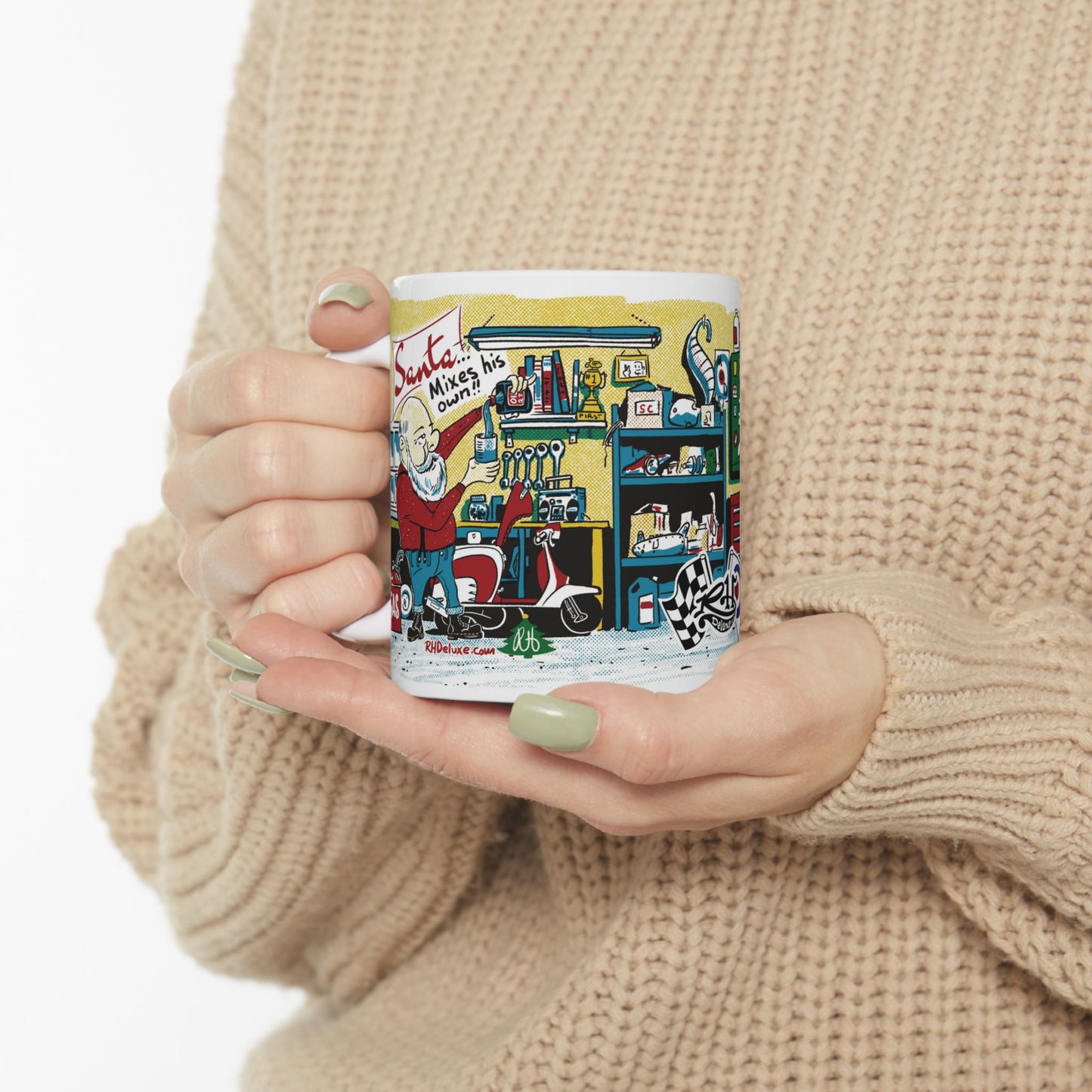 SANTA MIXES HIS OWN 11oz Mug