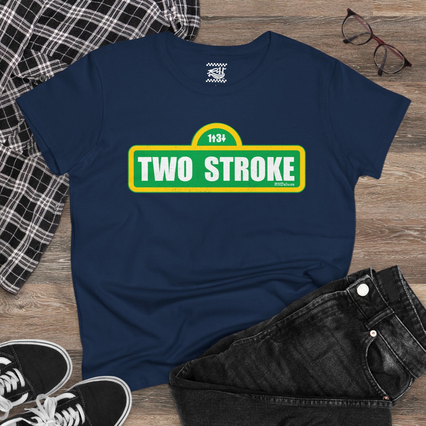 Two Stroke Street - Women's Midweight Cotton Tee