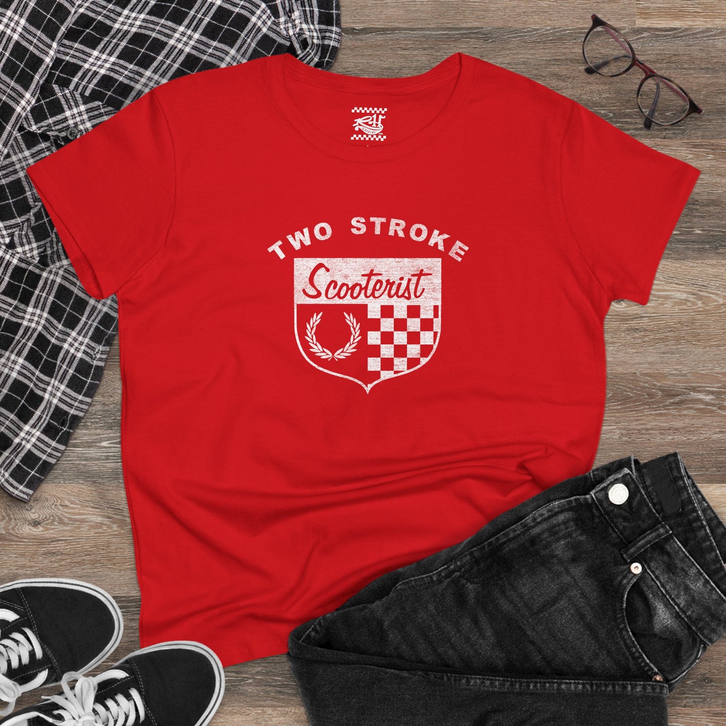 Two Stroke Scooterist - Women's Midweight Cotton Tee