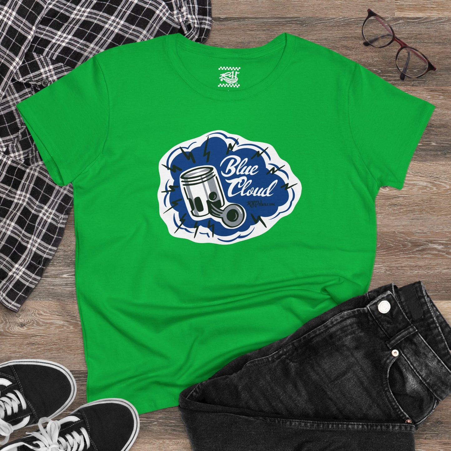 Blue Cloud - Women's Midweight Cotton Tee