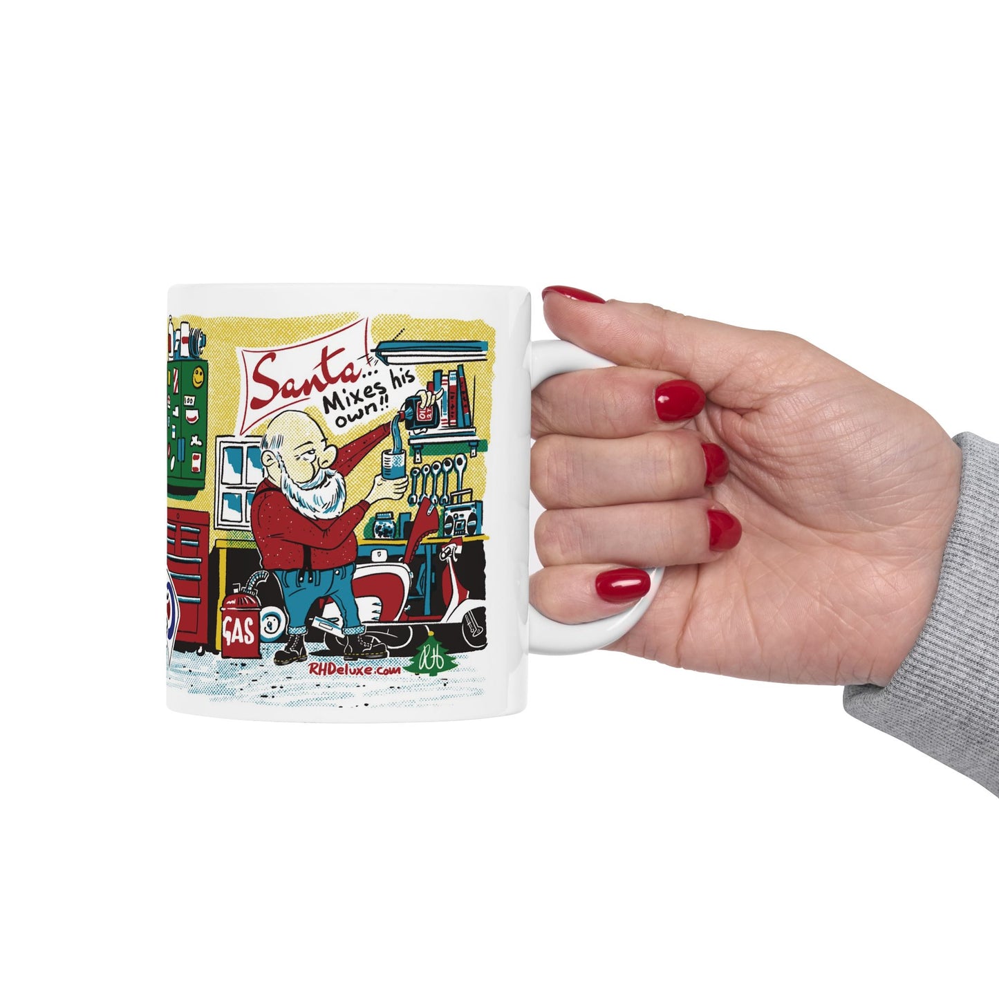 SANTA MIXES HIS OWN 11oz Mug