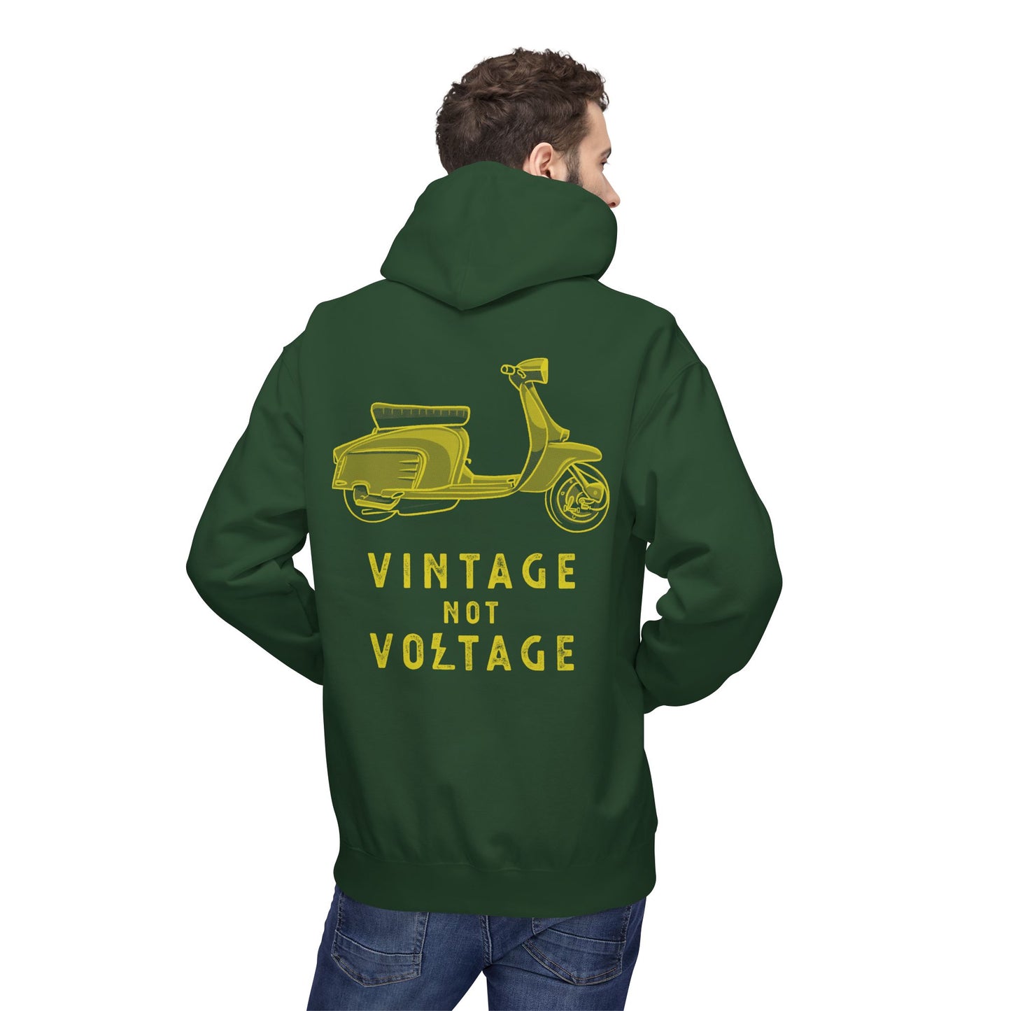 VINTAGE NOT VOLTAGE - LAMBRETTA - PULL OVER HOODIE