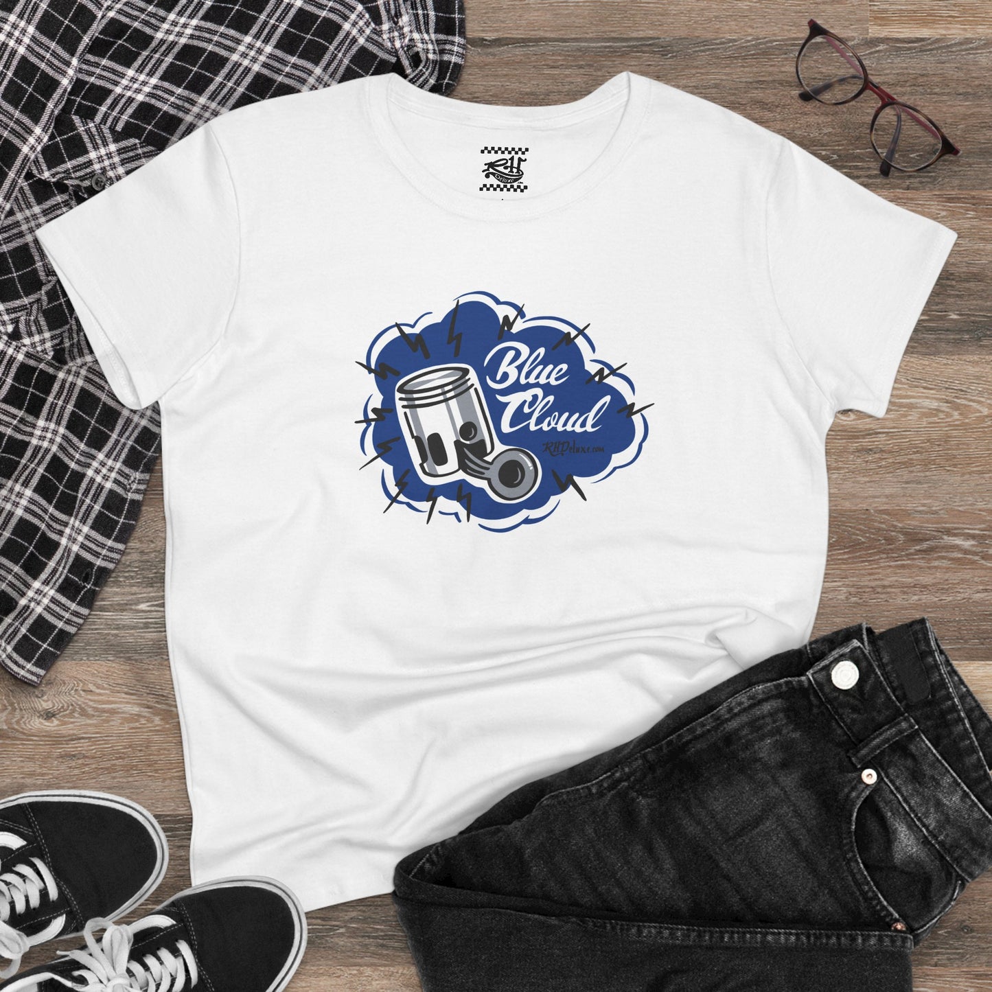 Blue Cloud - Women's Midweight Cotton Tee