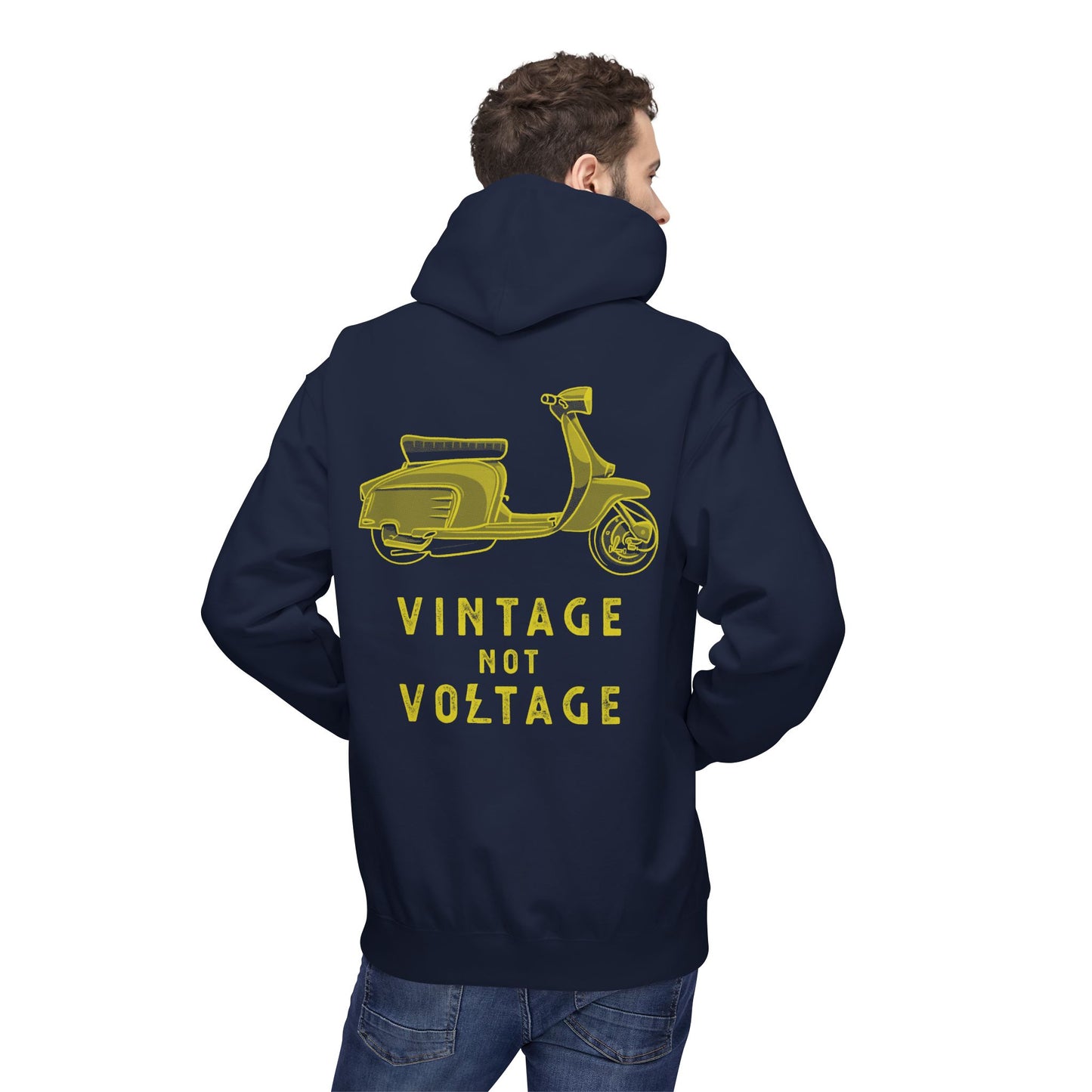 VINTAGE NOT VOLTAGE - LAMBRETTA - PULL OVER HOODIE