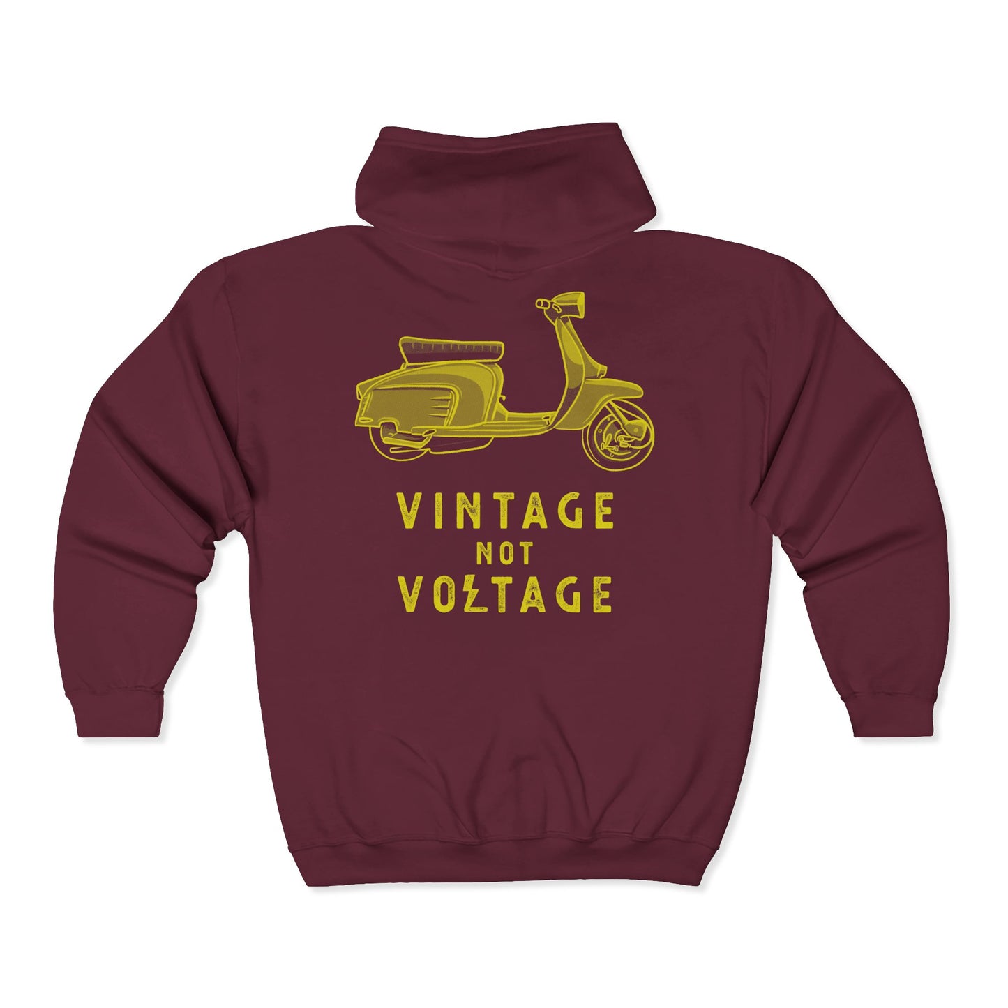VINTAGE NOT VOLTAGE - LAMBRETTA - FULL ZIP HOODIE