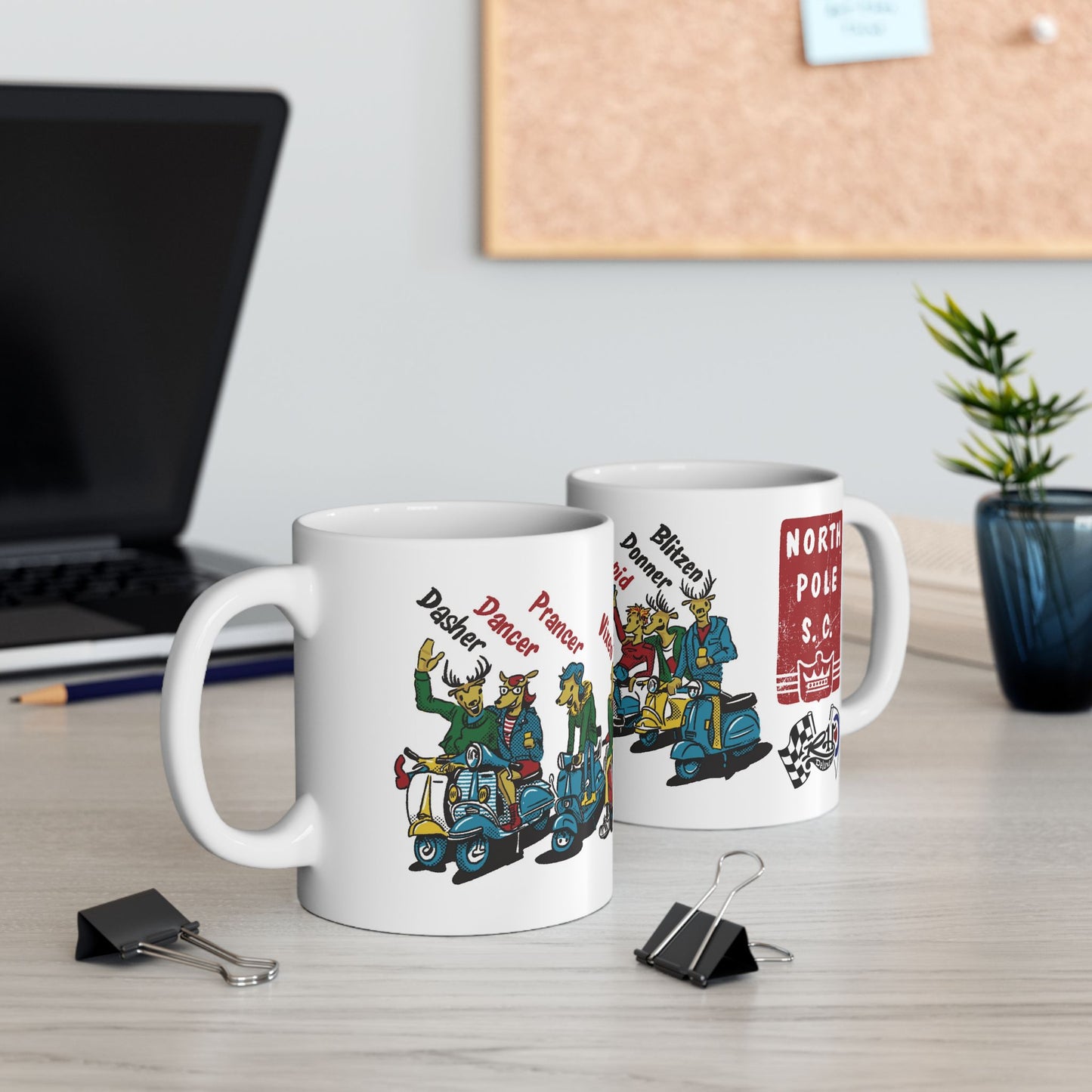 NORTH POLE SCOOTER CLUB 11oz Mug