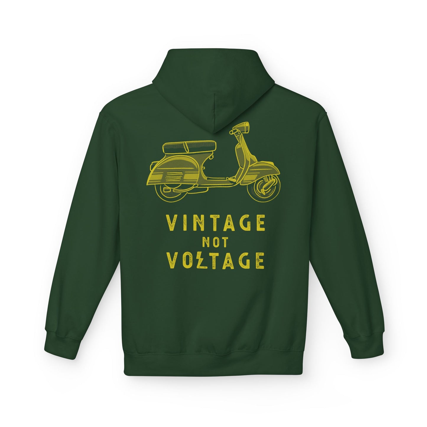 VINTAGE NOT VOLTAGE - VESPA - PULL OVER HOODIE