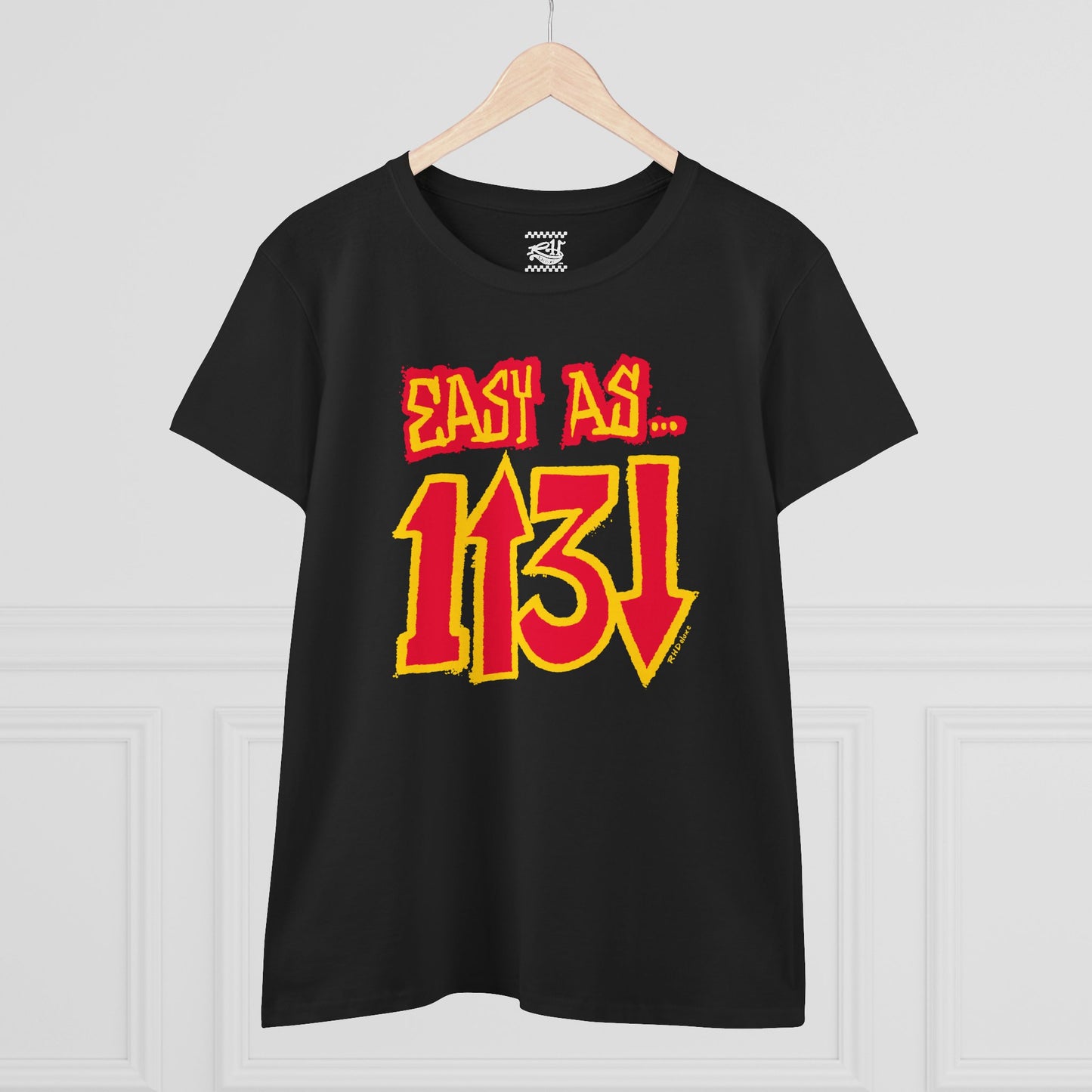 Easy as 1 up 3 down - Women's Midweight Cotton Tee