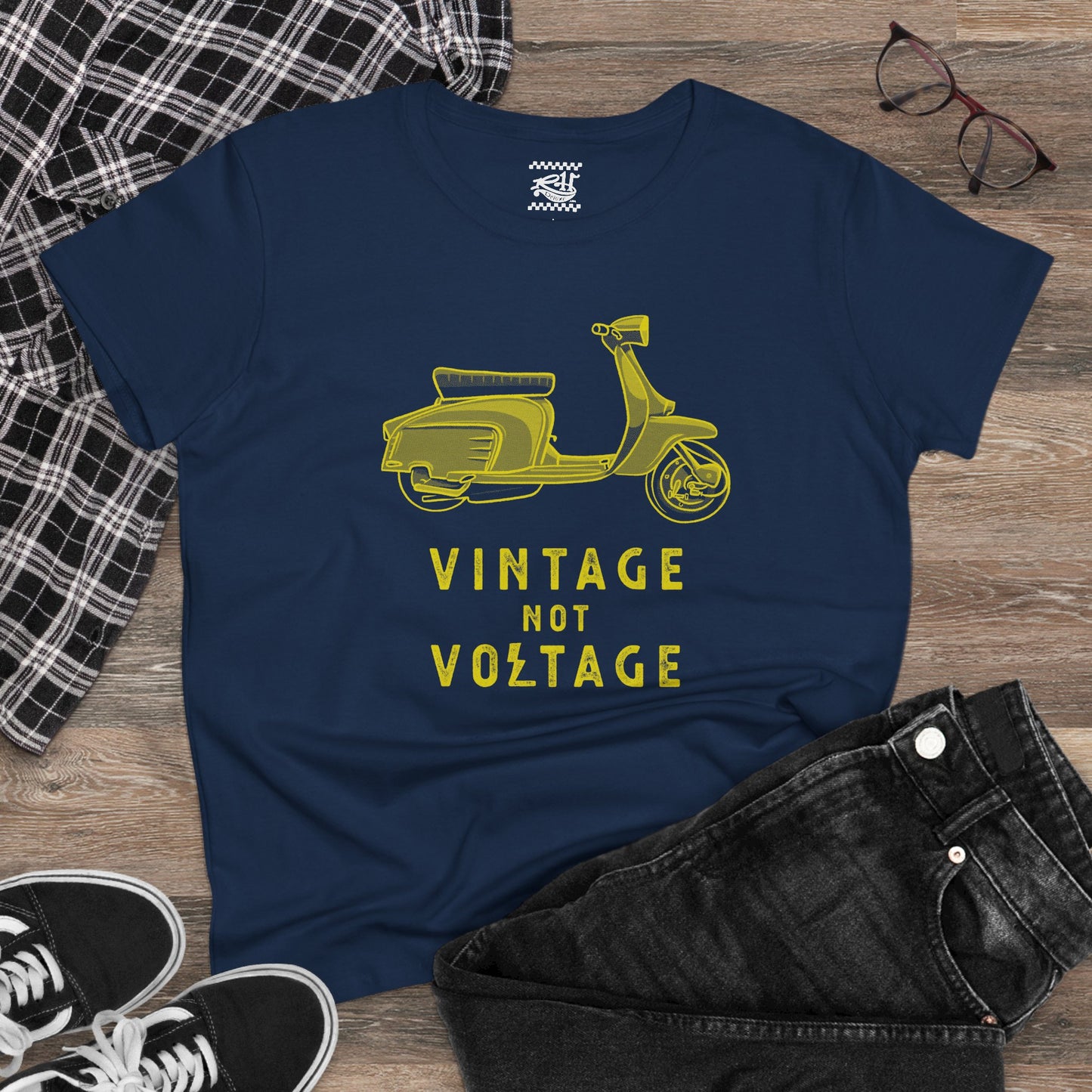 Vintage Not Voltage LAMBRETTA - Women's Midweight Cotton Tee
