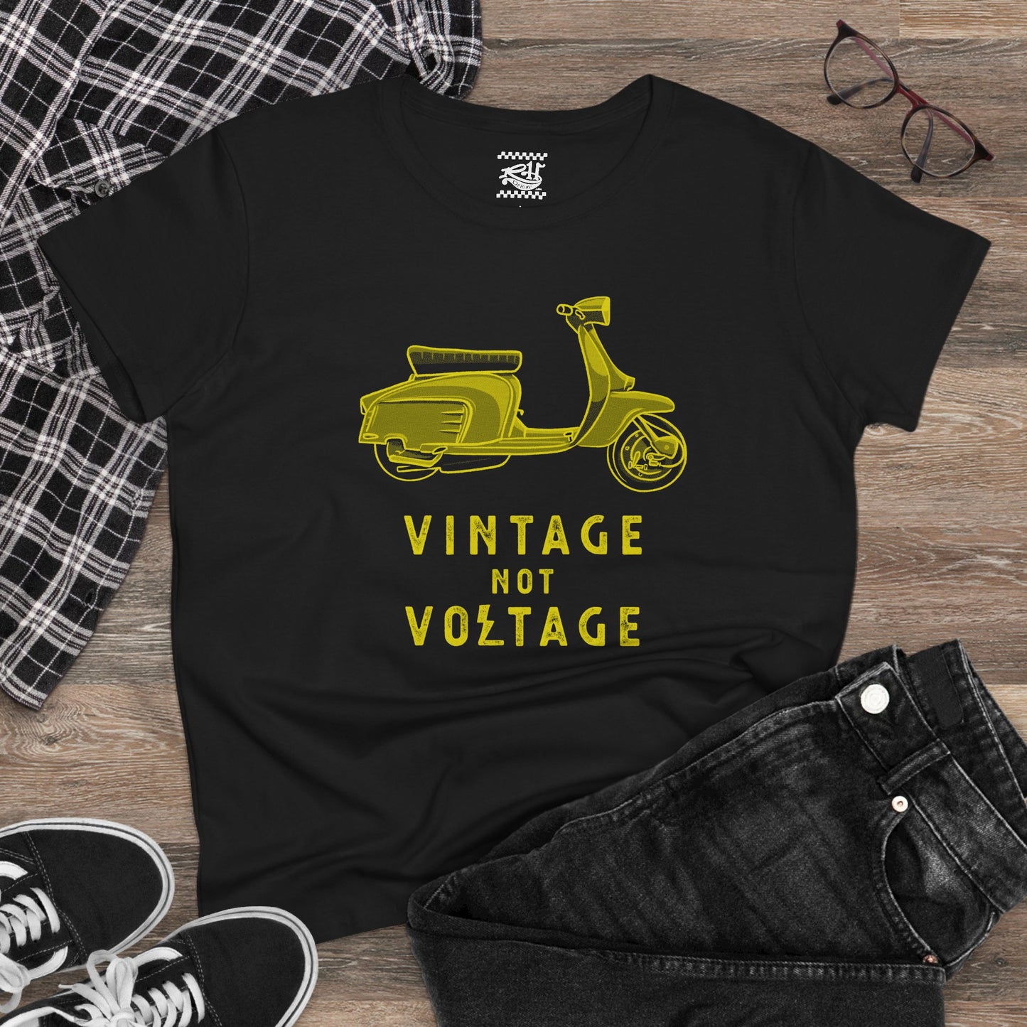Vintage Not Voltage LAMBRETTA - Women's Midweight Cotton Tee
