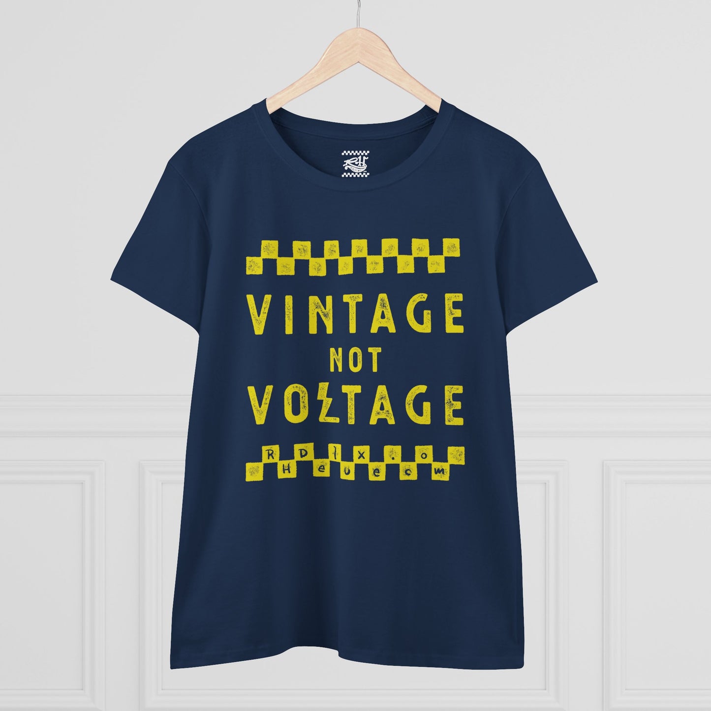 Vintage Not Voltage - Women's Midweight Cotton Tee