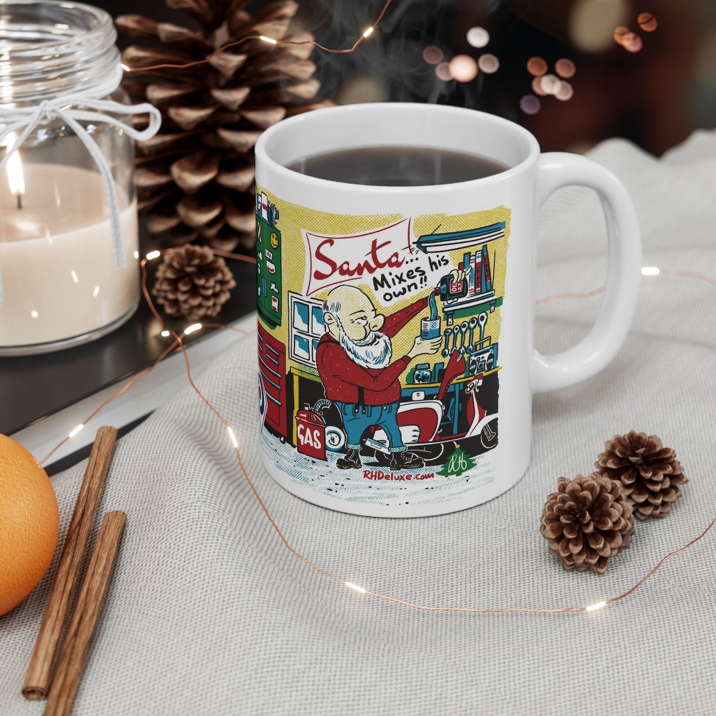 SANTA MIXES HIS OWN 11oz Mug