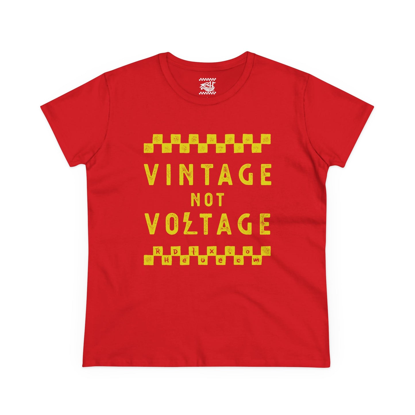Vintage Not Voltage - Women's Midweight Cotton Tee